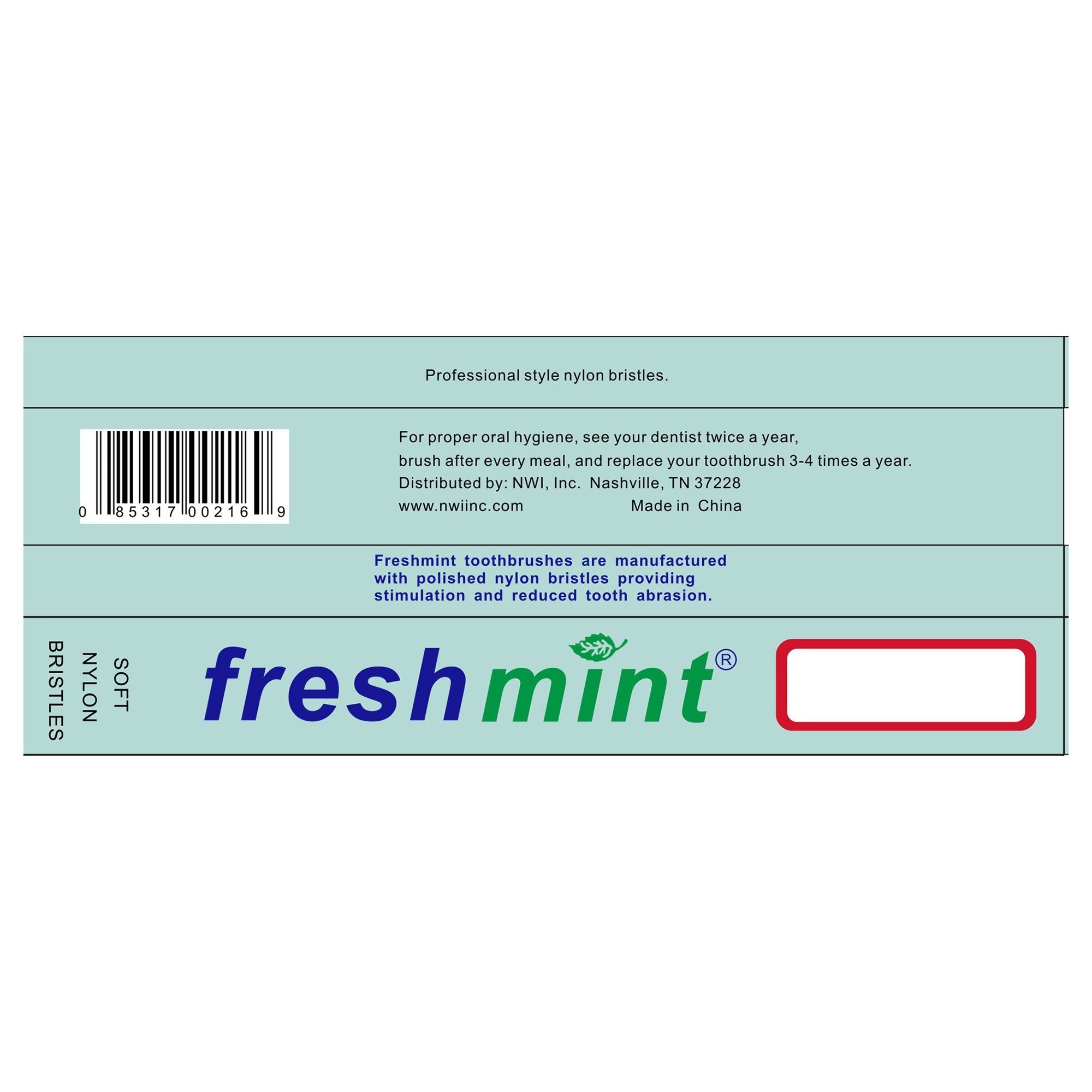 fresh mint® Toothbrush (288 Units)