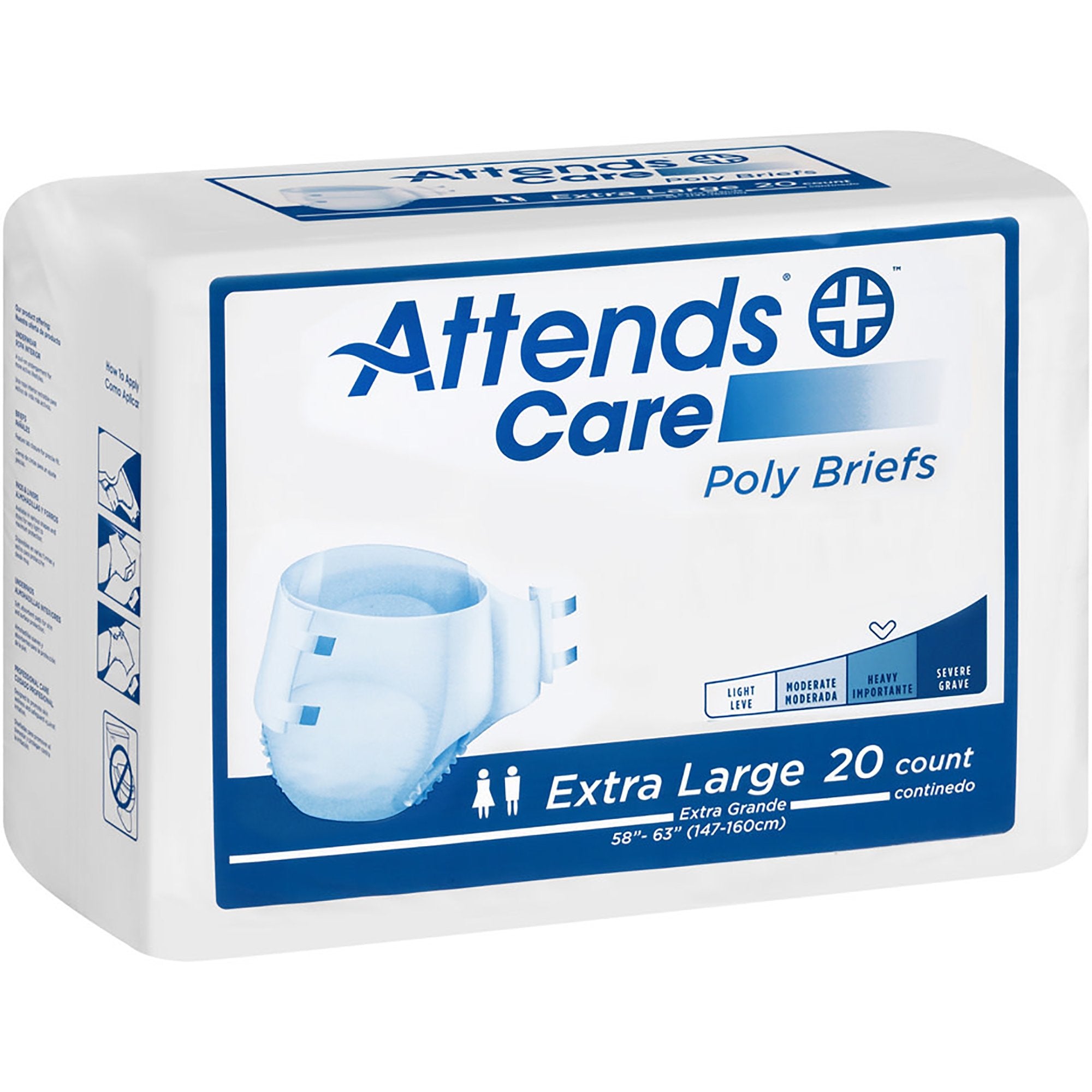 Attends® Care Heavy Incontinence Brief, Extra Large (20 Units)