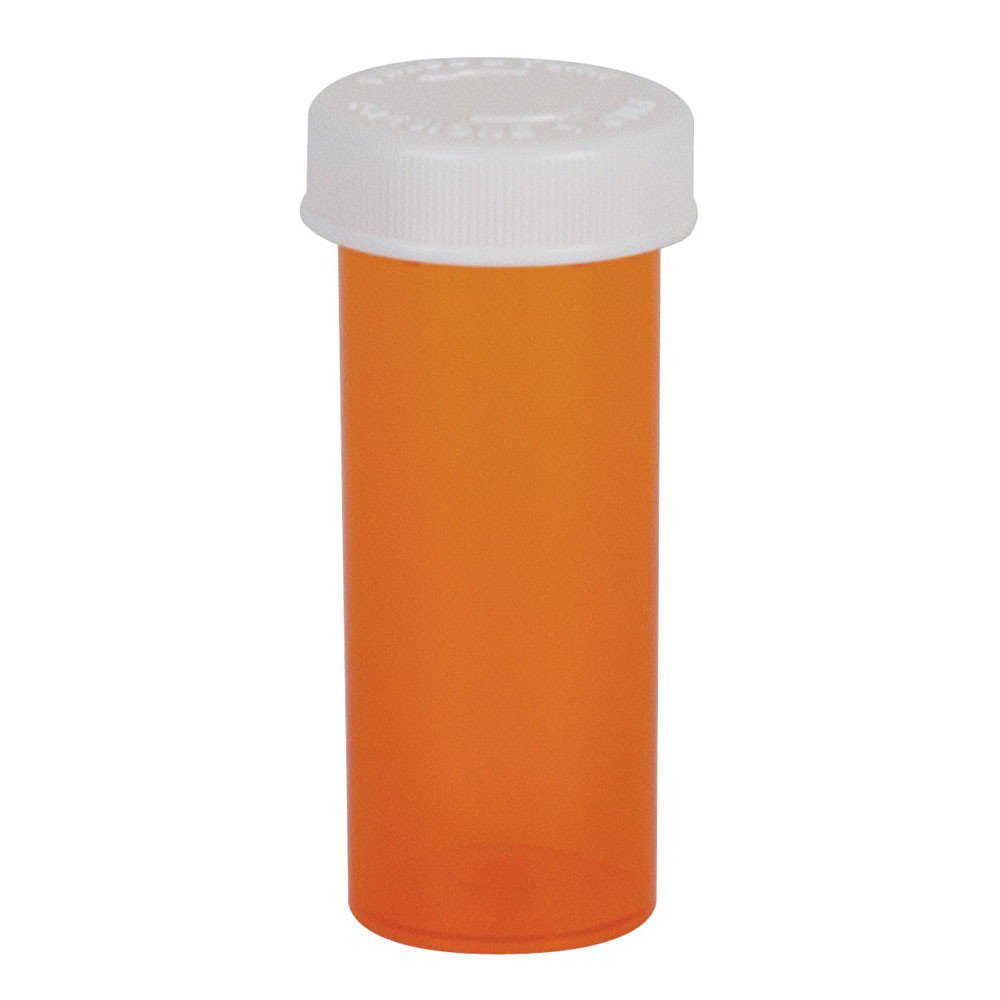 Ezy Dose® Push & Turn Amber Prescription Vial, 30 Dram Capacity (125 Units)