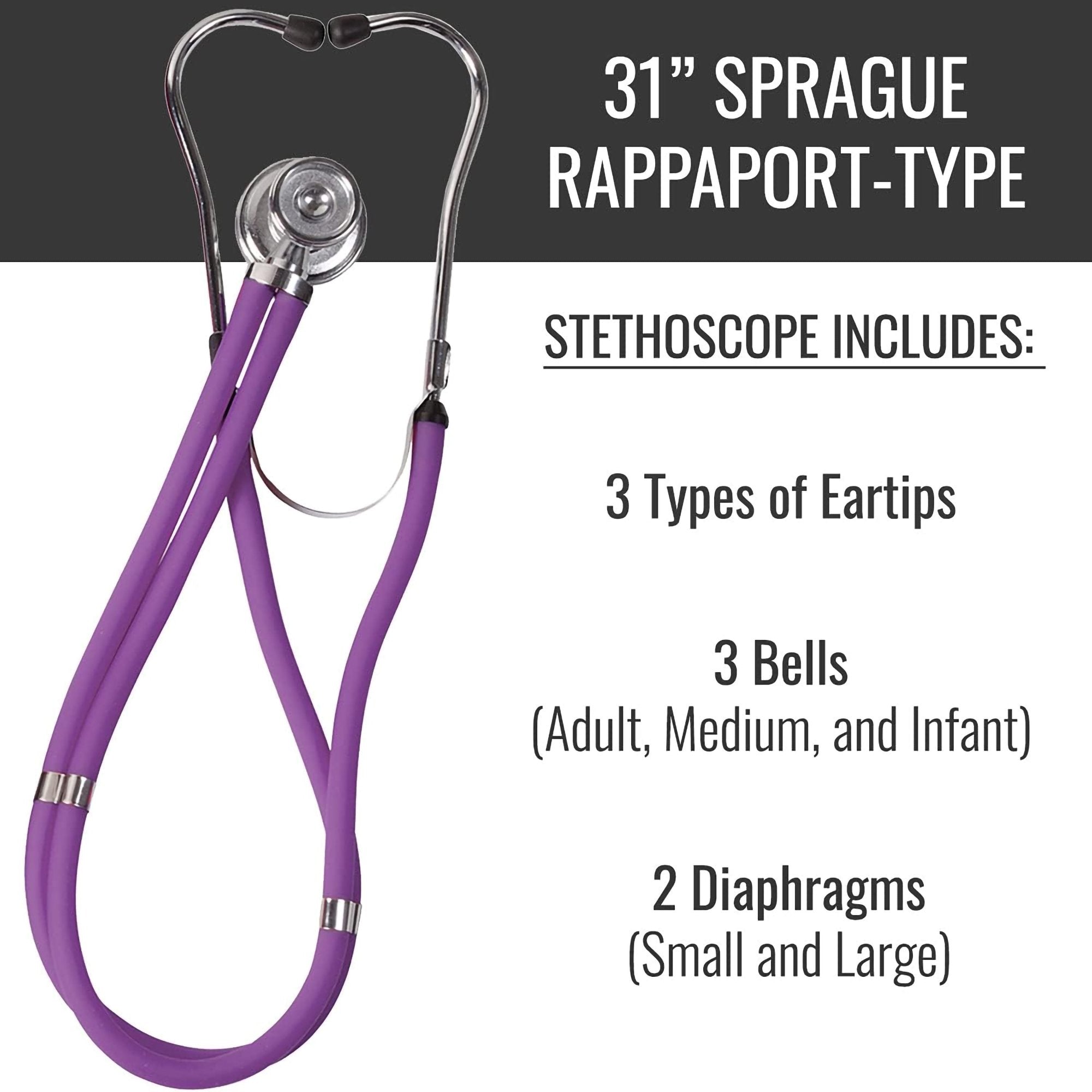 Mabis® Match Mates Manual Aneroid / Stethoscope Set, Purple (1 Unit)