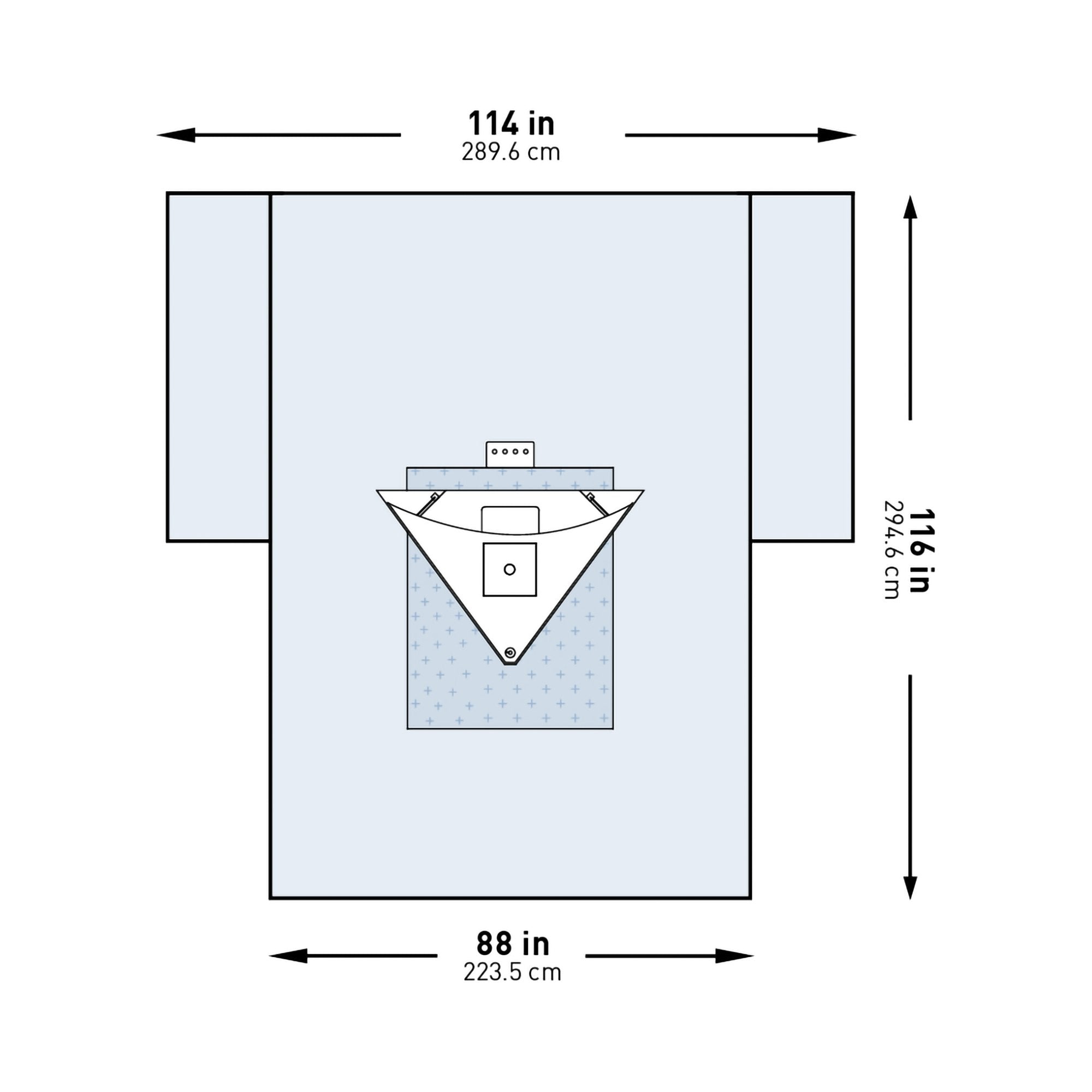 McKesson Heavy-Duty Knee Arthroscopy Drape, 114 x 88 x 116 Inch (1 Unit)