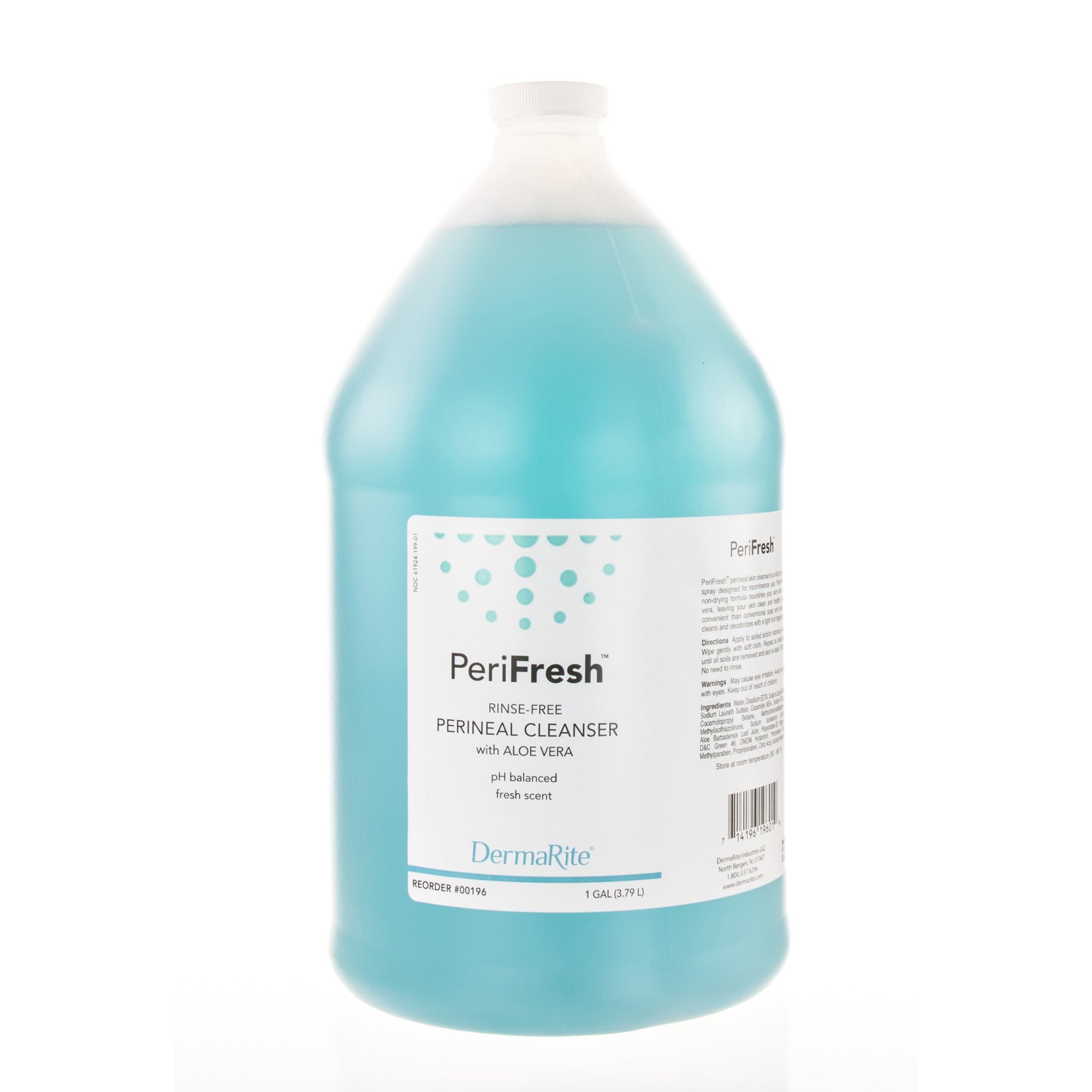 PeriFresh Aloe Fruit Scent No-Rinse Perineal Wash, 1 gallon Jug (4 Units)