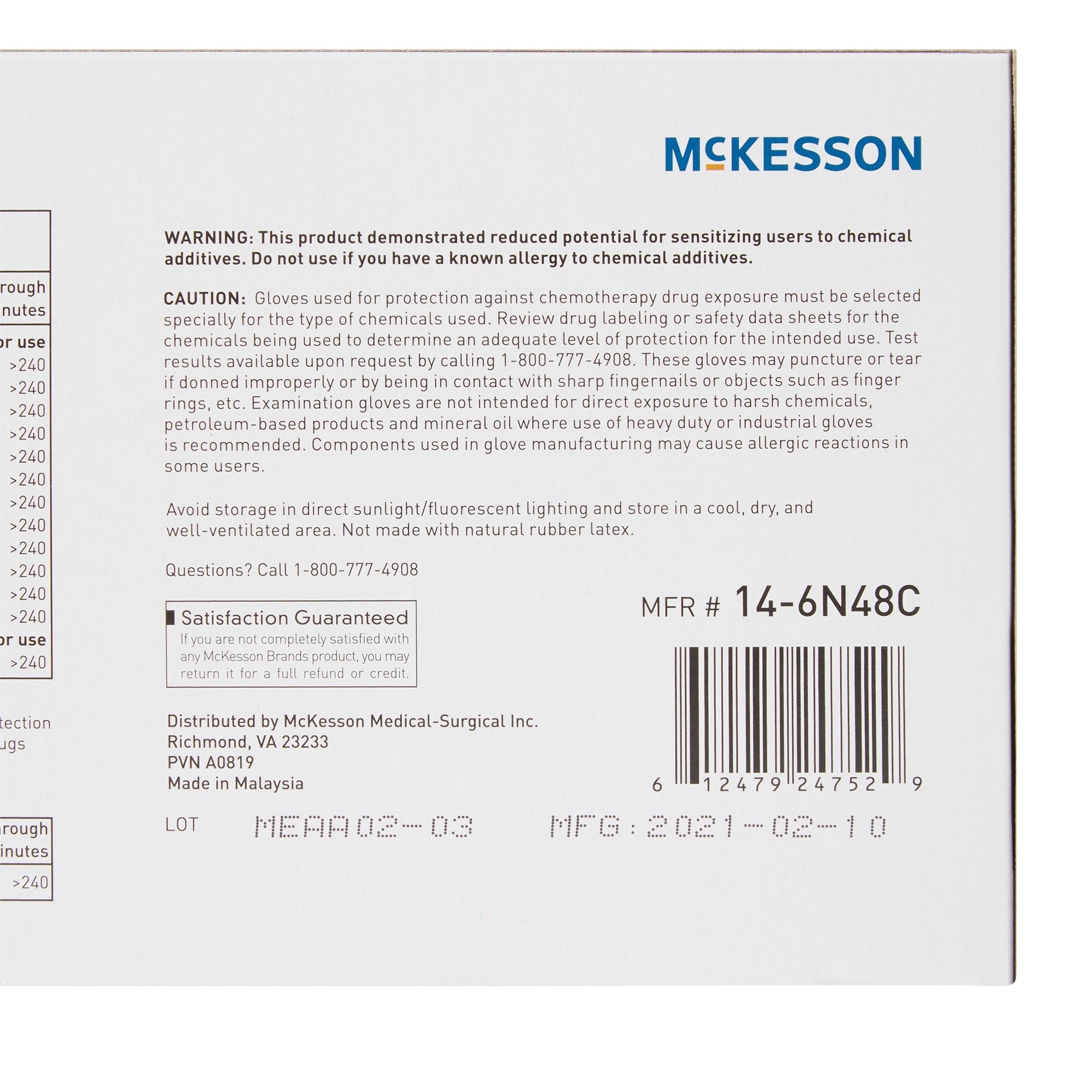 McKesson Confiderm® LDC Exam Glove, Extra Large, Blue (230 Units)