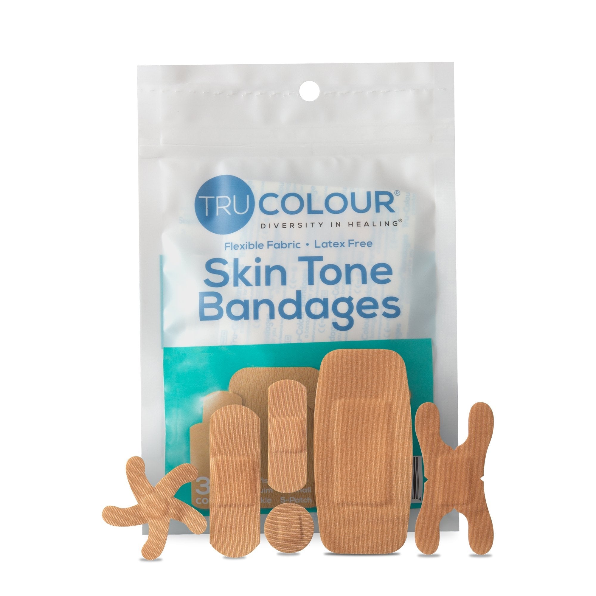 TruColour® Beige Adhesive Strip, Assorted Shapes and Sizes (1500 Units)