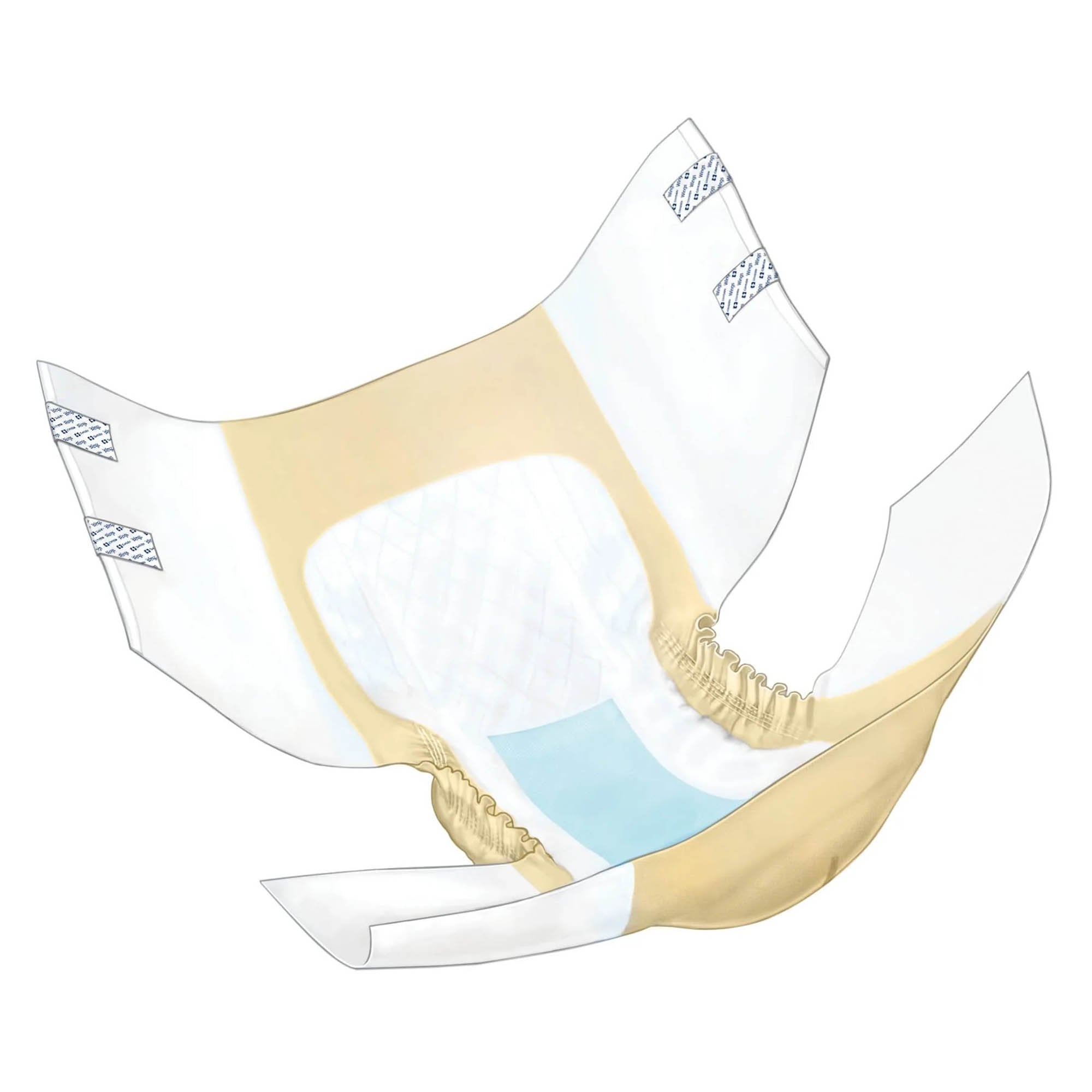 Wings™ Overnight Absorbency Incontinence Brief, Extra Large (4 Units)