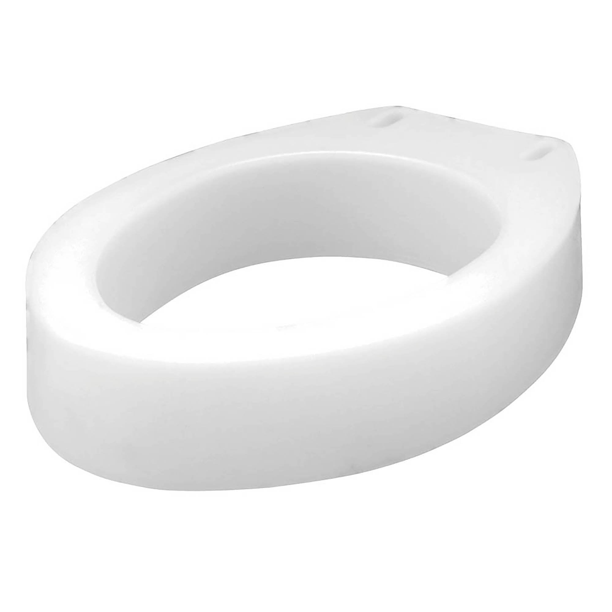 Carex Elongated Raised Toilet Seat, White, 3½ Inches, 300 lbs. Capacity (1 Unit)