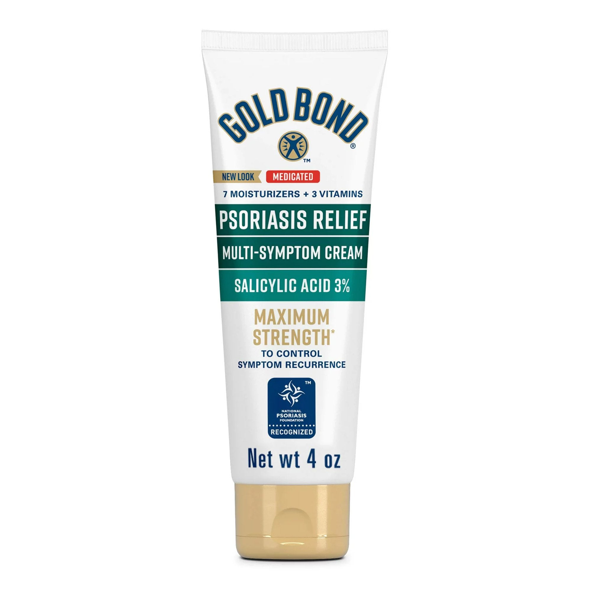 Psoriasis Cream Gold Bond® Psoriasis Relief Medicated Multi-Symptom 4 oz. Tube Unscented Cream (1 Unit)