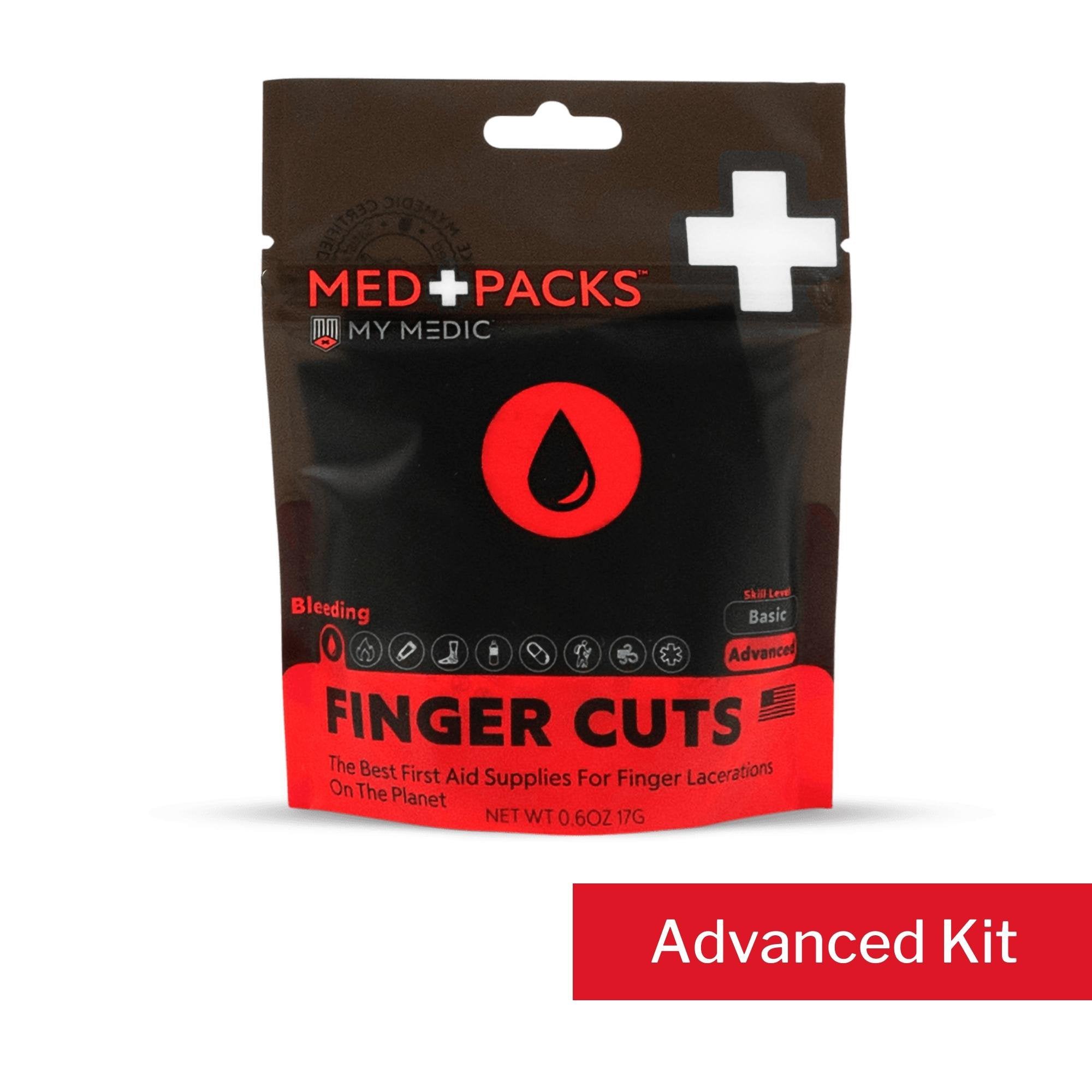 My Medic Med Packs First Aid Kit for Finger Cuts – Emergency Supplies in Portable Pouch (1 Unit)