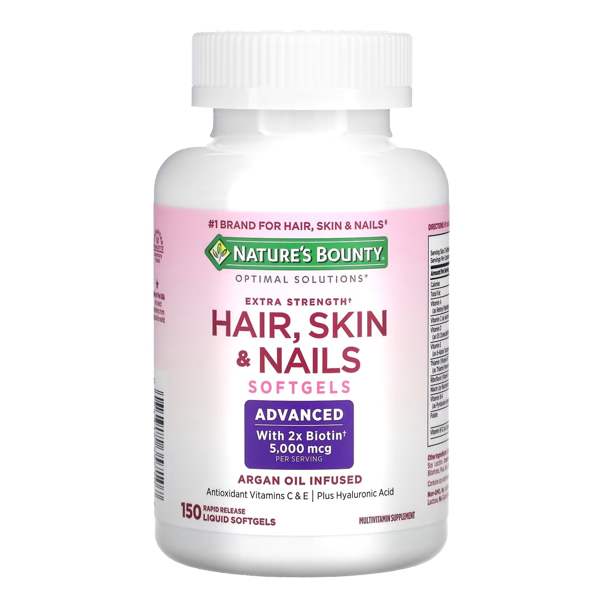 Skin / Hair Supplement Nature's Bounty® Softgel 150 per Bottle (1 Unit)