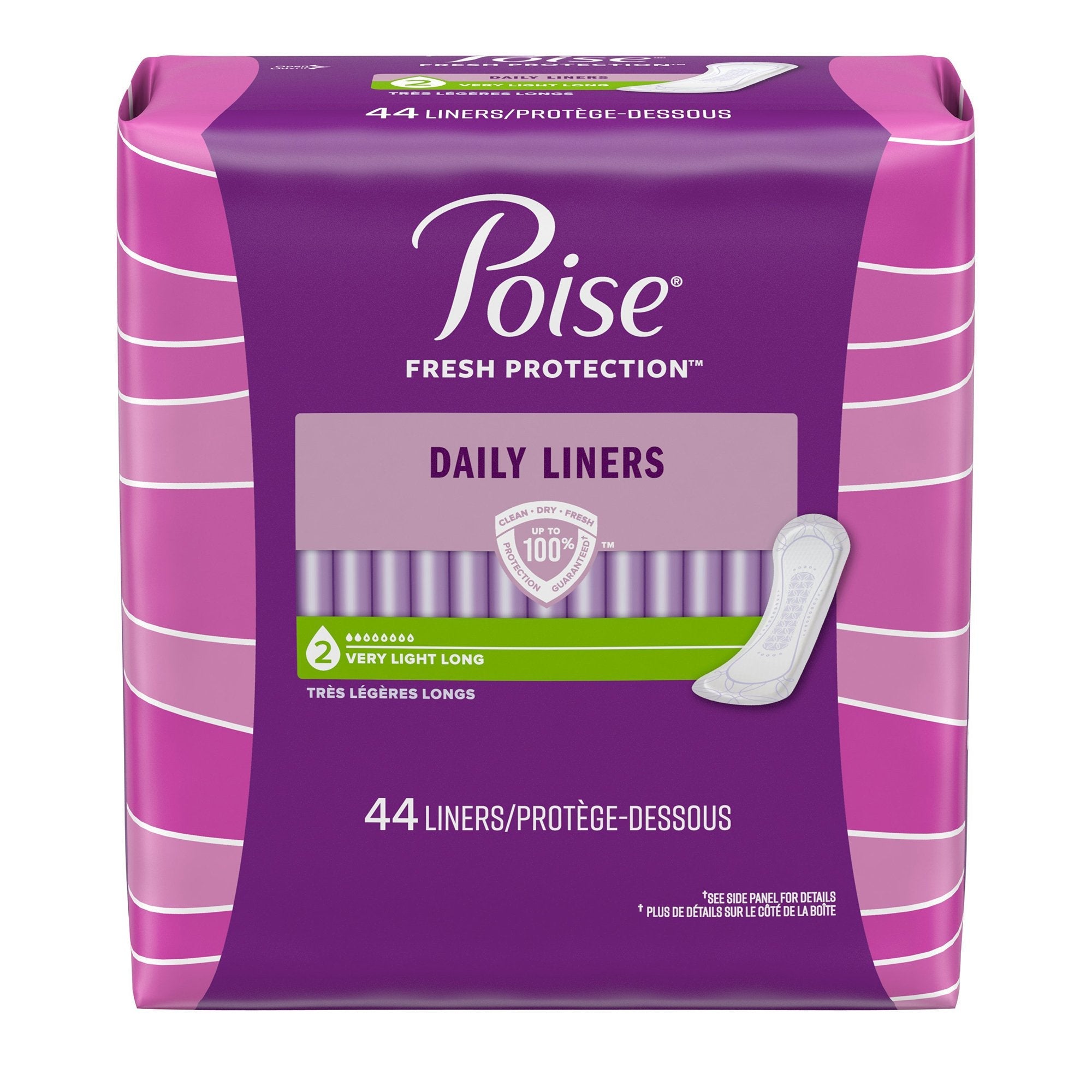 Poise Bladder Control Pads, Light Absorbency, One Size Fits Most, Adult, Female, Disposable (44 Units)