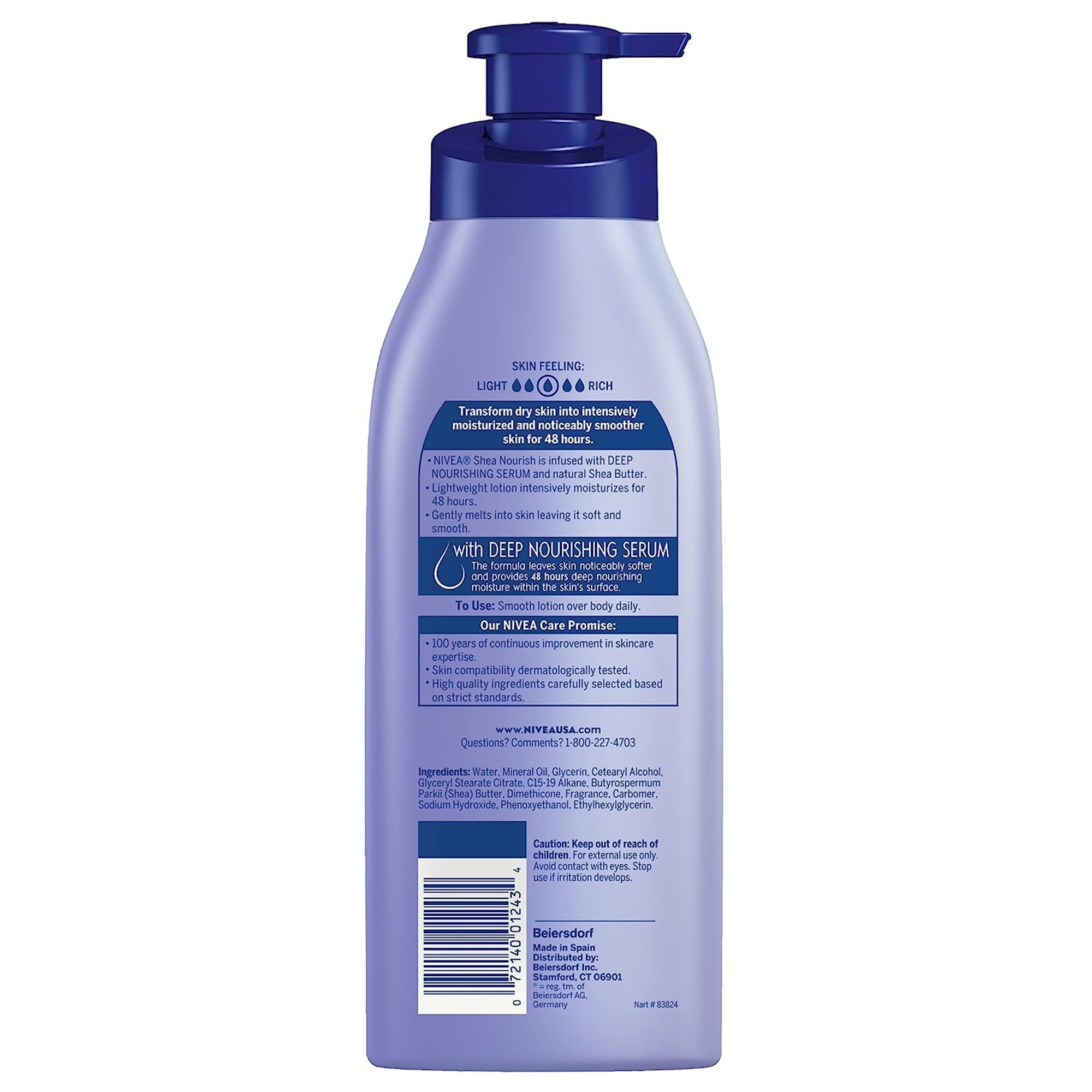 NIVEA® Shea Nourish Body Lotion, 16.9 oz. (1 Unit)