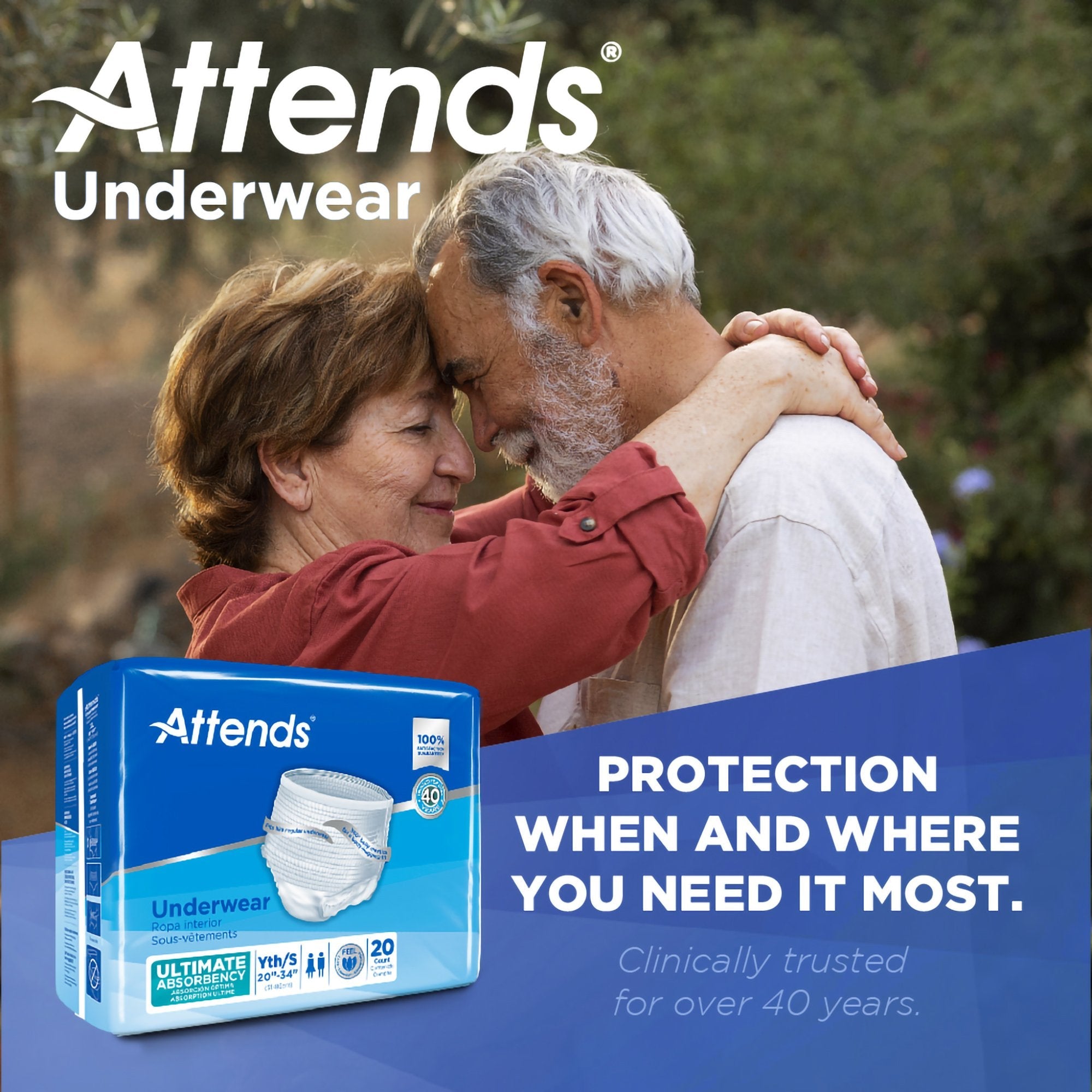 Attends® Advanced Underwear, Youth / Small (20 Units)