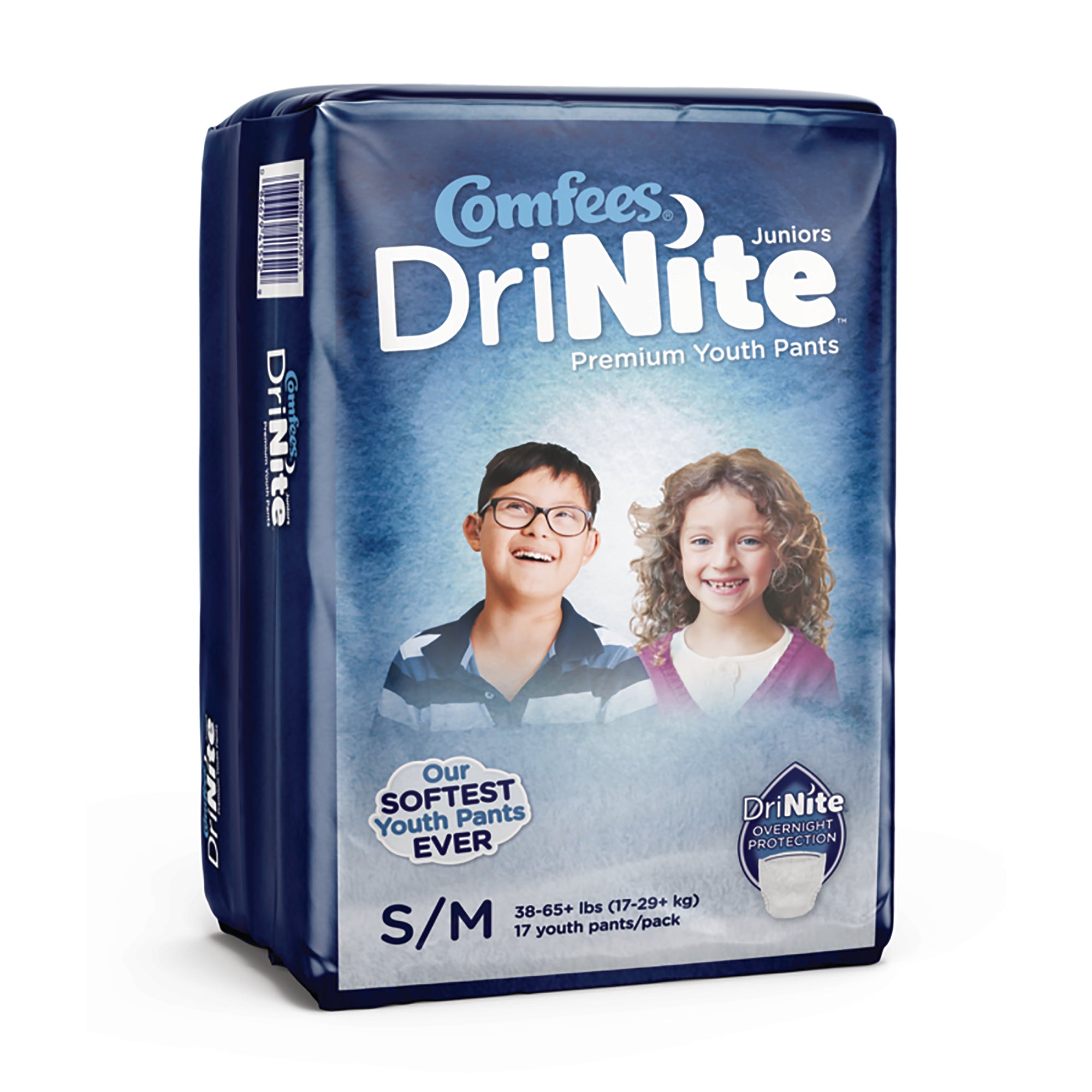 Comfees® DriNite® Juniors Absorbent Underwear, Small / Medium (17 Units)