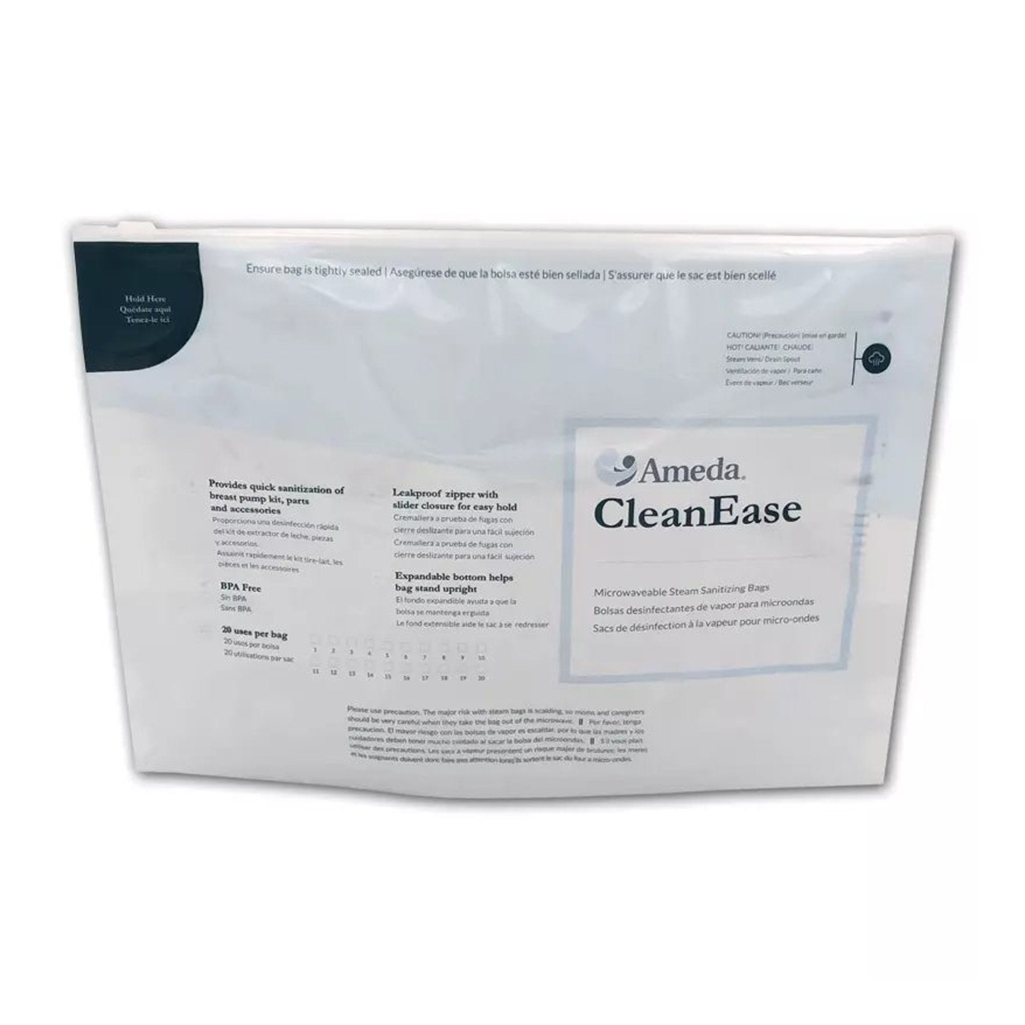 Ameda® CleanEase Microwaveable Steam Sanitizing Bags (1 Unit)