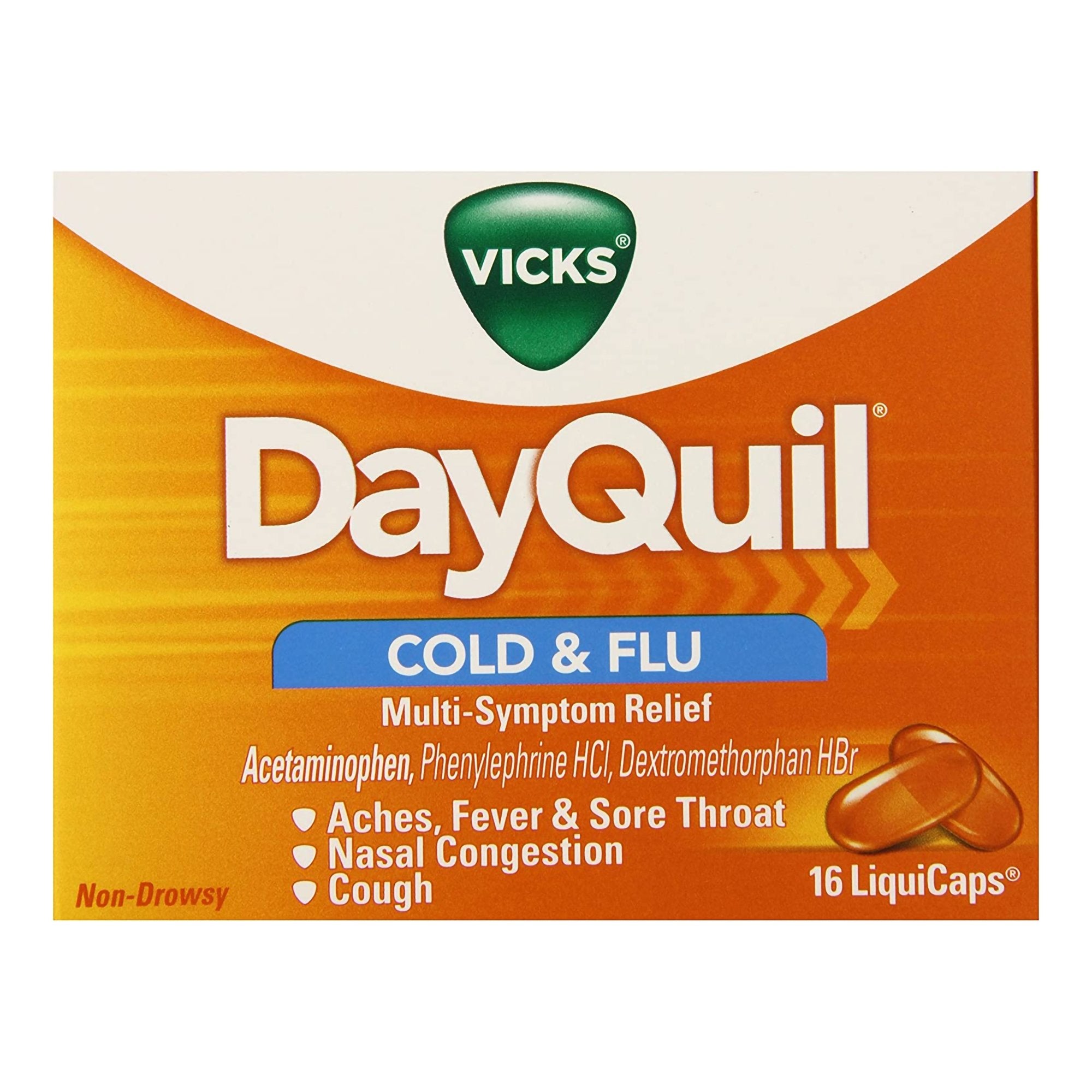 Vicks DayQuil Cold & Flu Multi-Symptom Relief LiquiCaps (1 Unit)