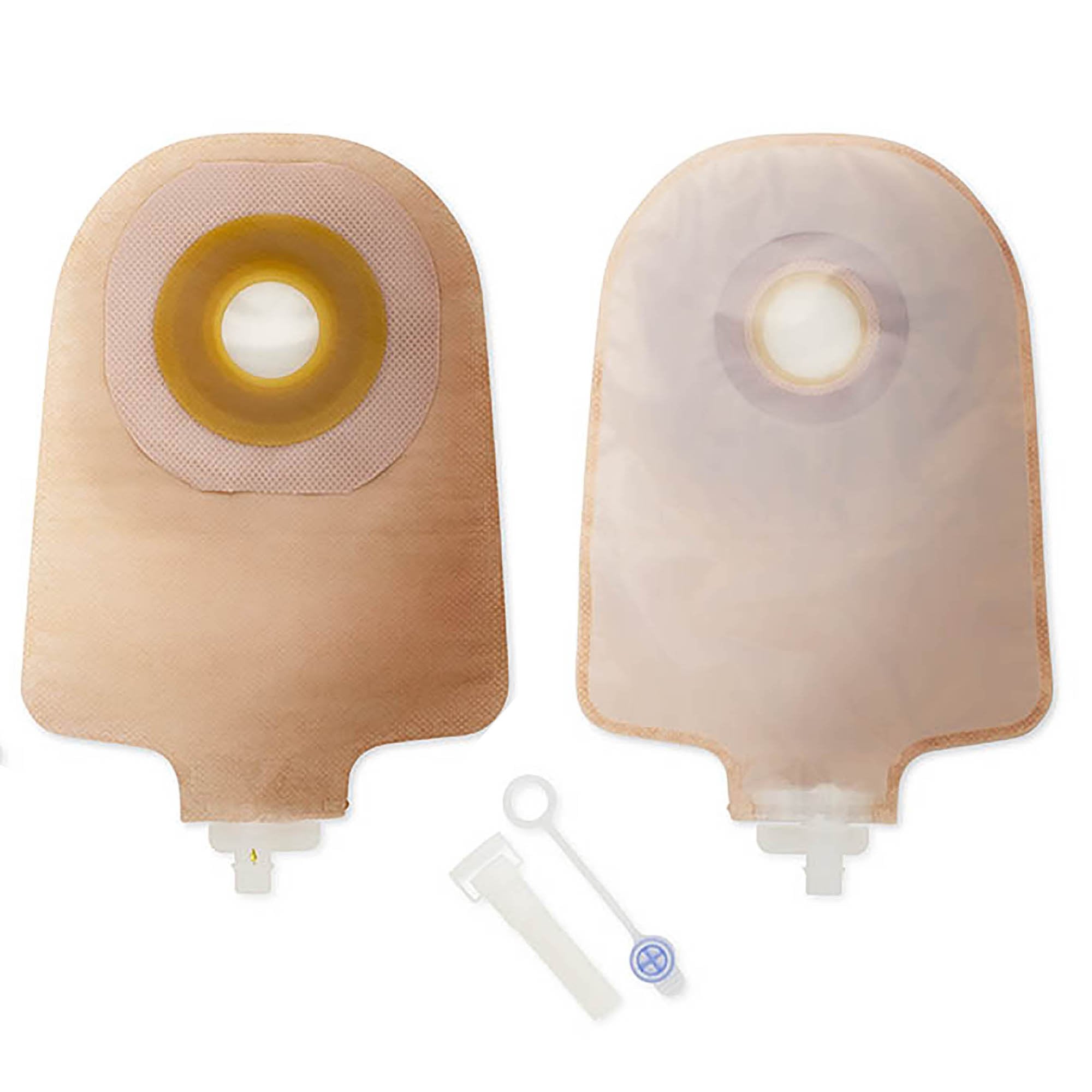 One-Piece Transparent Urostomy Pouch, 9 Inch Length, Up to 2½ Inch Stoma (10 Units)