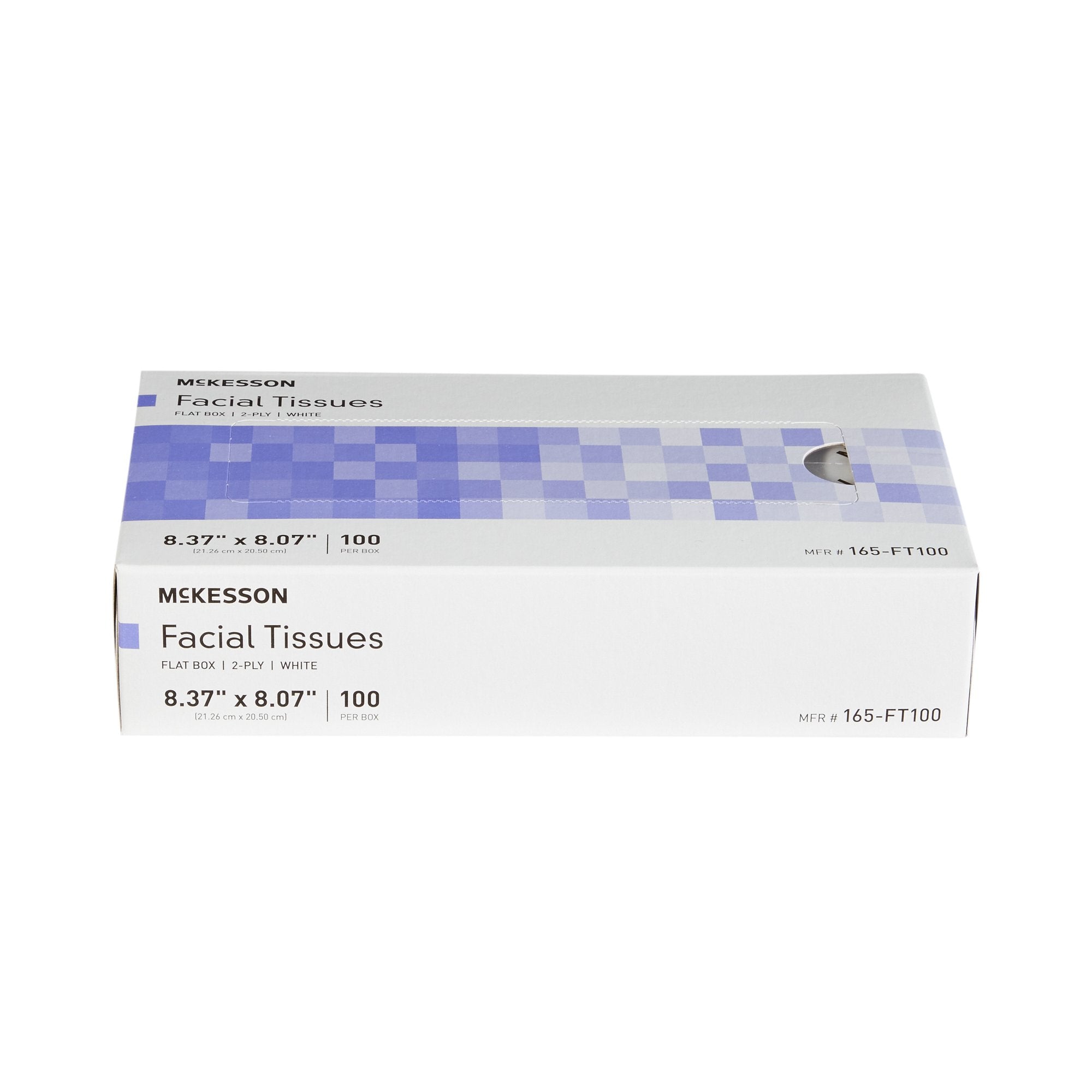 McKesson Facial Tissue 2-Ply White 8.37 x 8.07" - Bulk Pack of 100