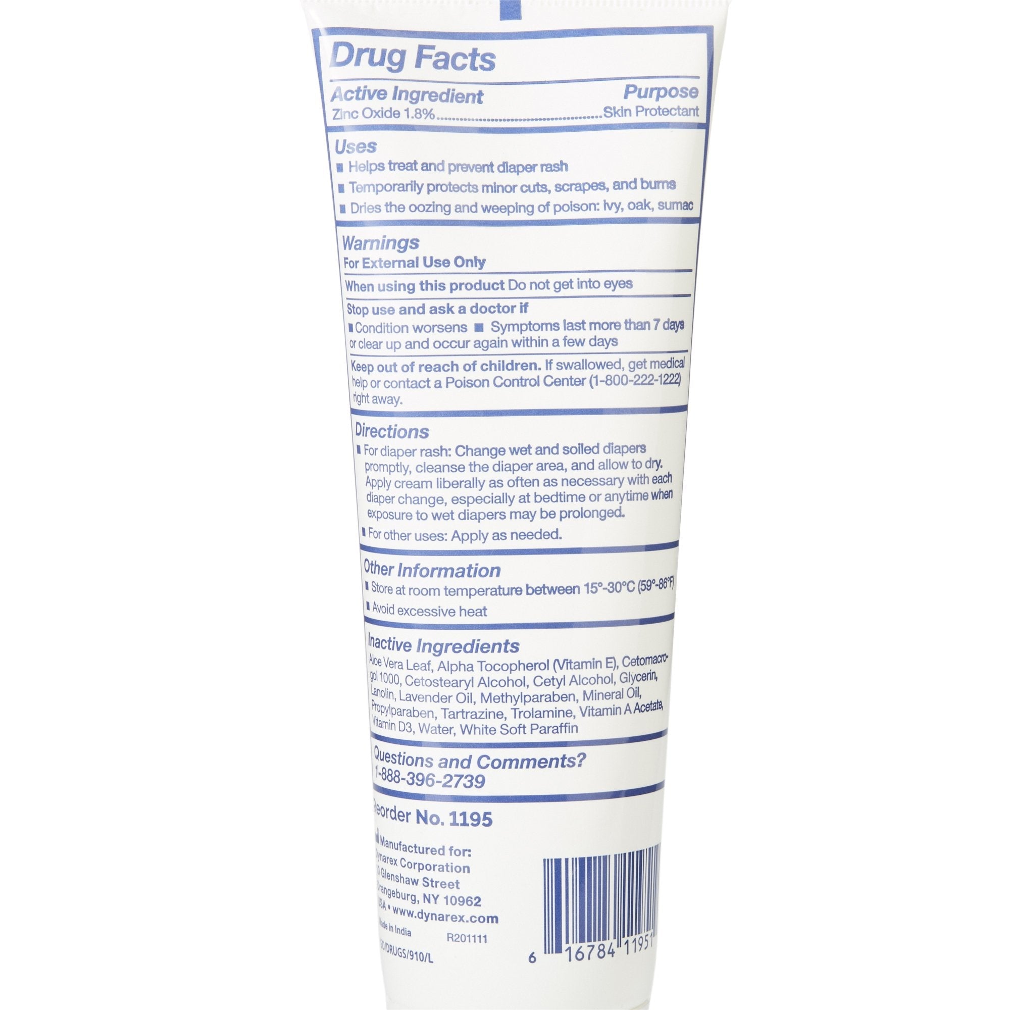 DynaShield® w/ Dimethicone Skin Protectant Barrier Cream, 4 oz. Tube (24 Units)