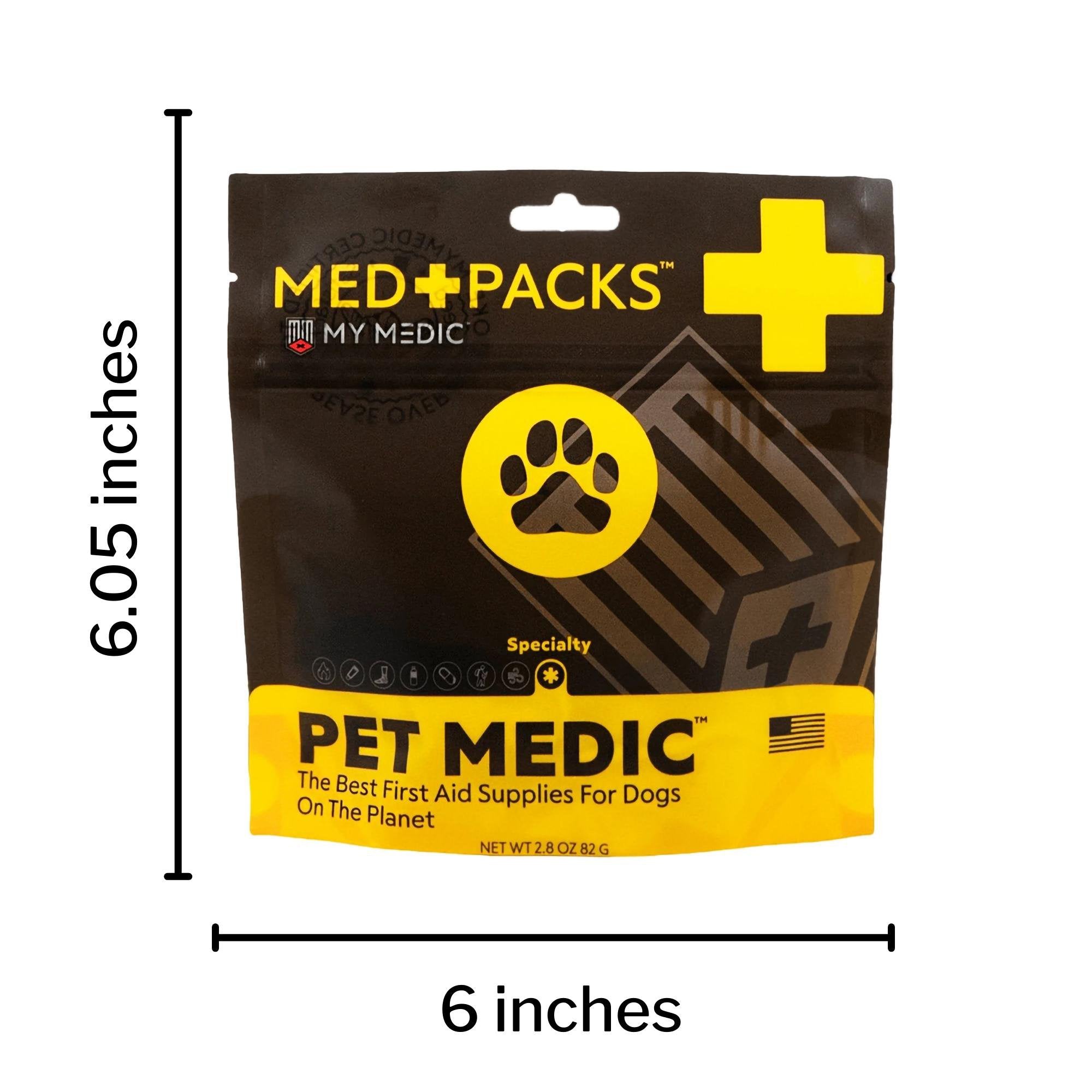 My Medic Med Packs First Aid Kit for Pets – Dog Injury Supplies in Portable Pouch (1 Unit)