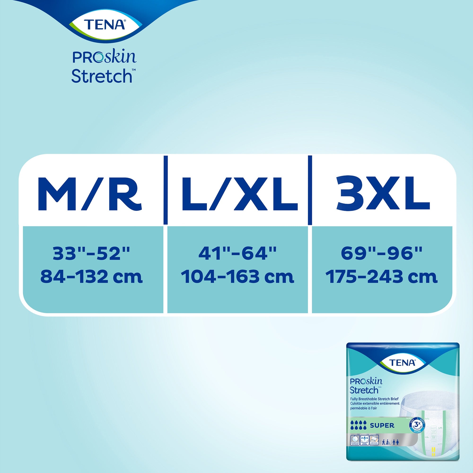 Tena ProSkin Stretch Super Incontinence Brief L/XL, Heavy Absorbency