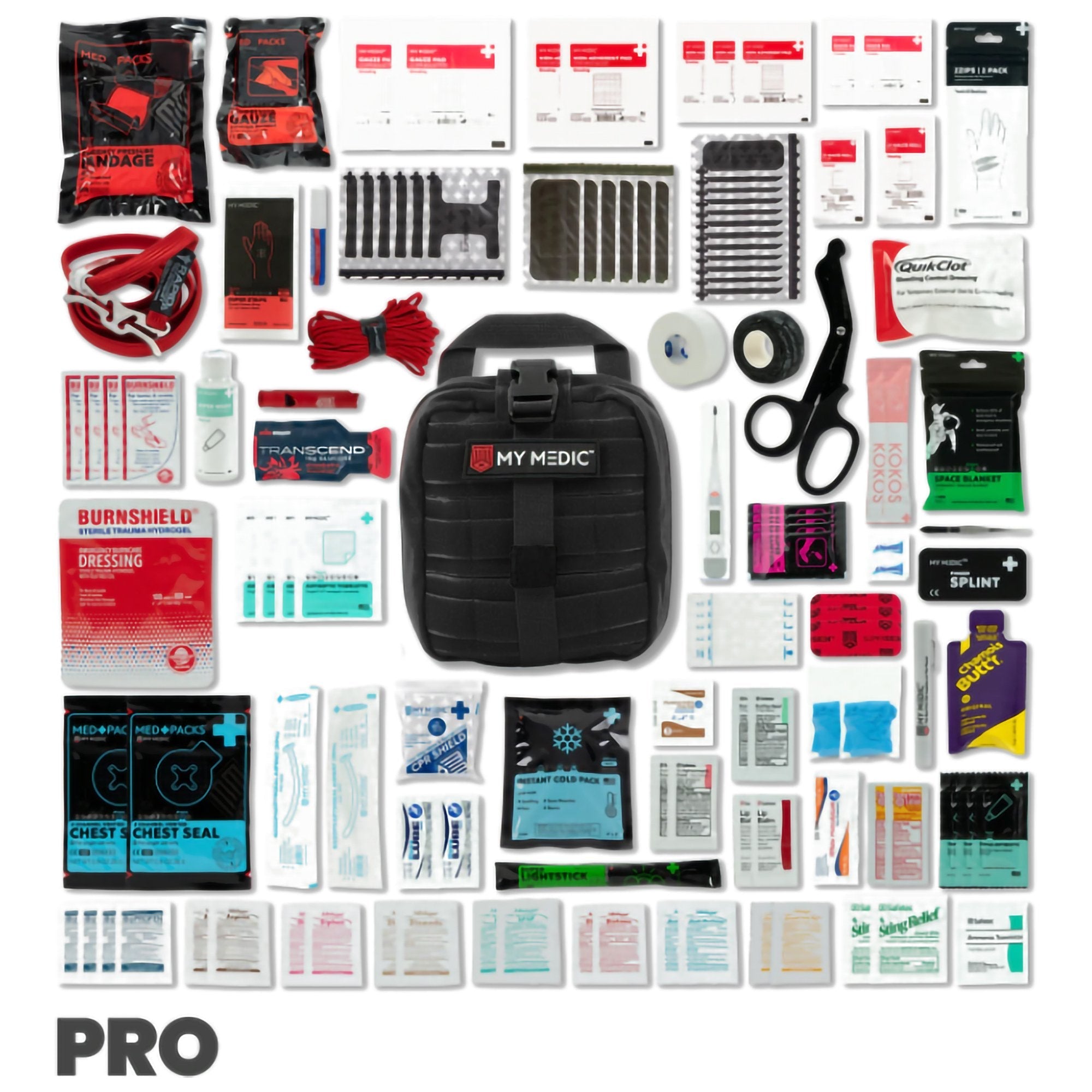 My Medic MYFAK Pro First Aid Kit, Trauma & Medical Supplies for Survival, Black (1 Unit)