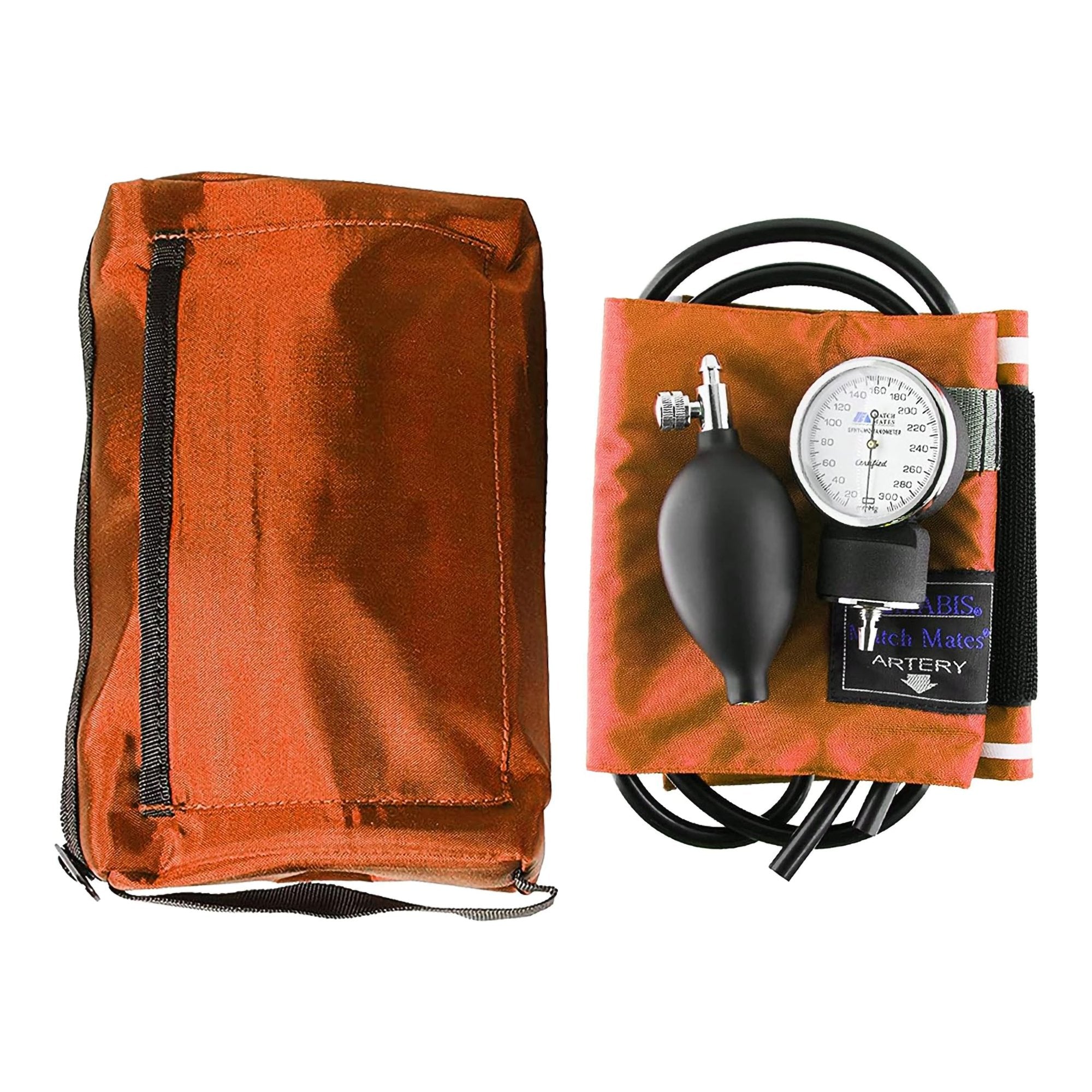 Mabis® Match Mates Manual Aneroid / Stethoscope Set, Orange (1 Unit)