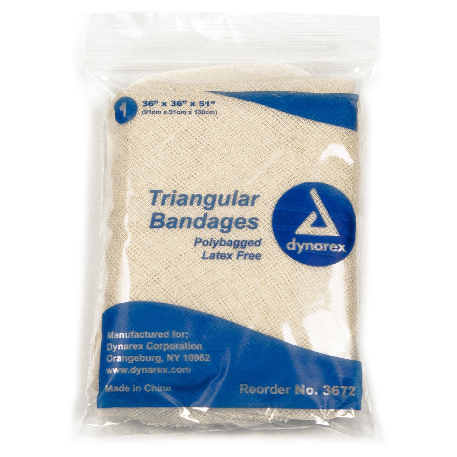 dynarex Triangular Bandage, 36 x 36 x 51 Inch (12 Units)