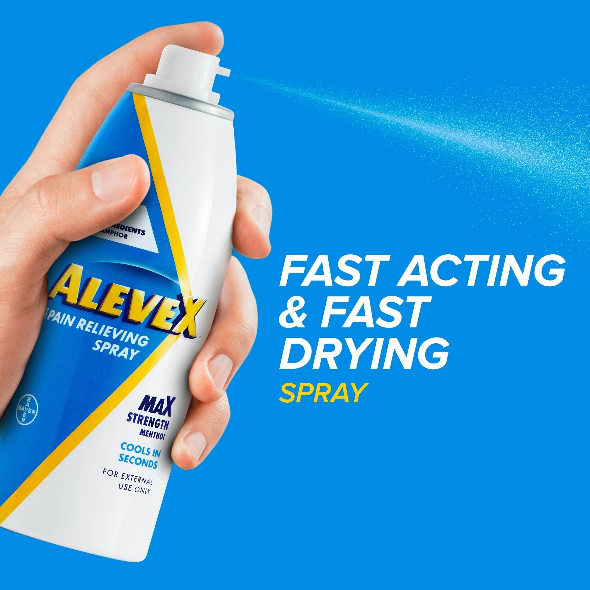 AleveX Pain Relieving Spray Max Strength Menthol, 3.2-ounce spray can (1 Unit)