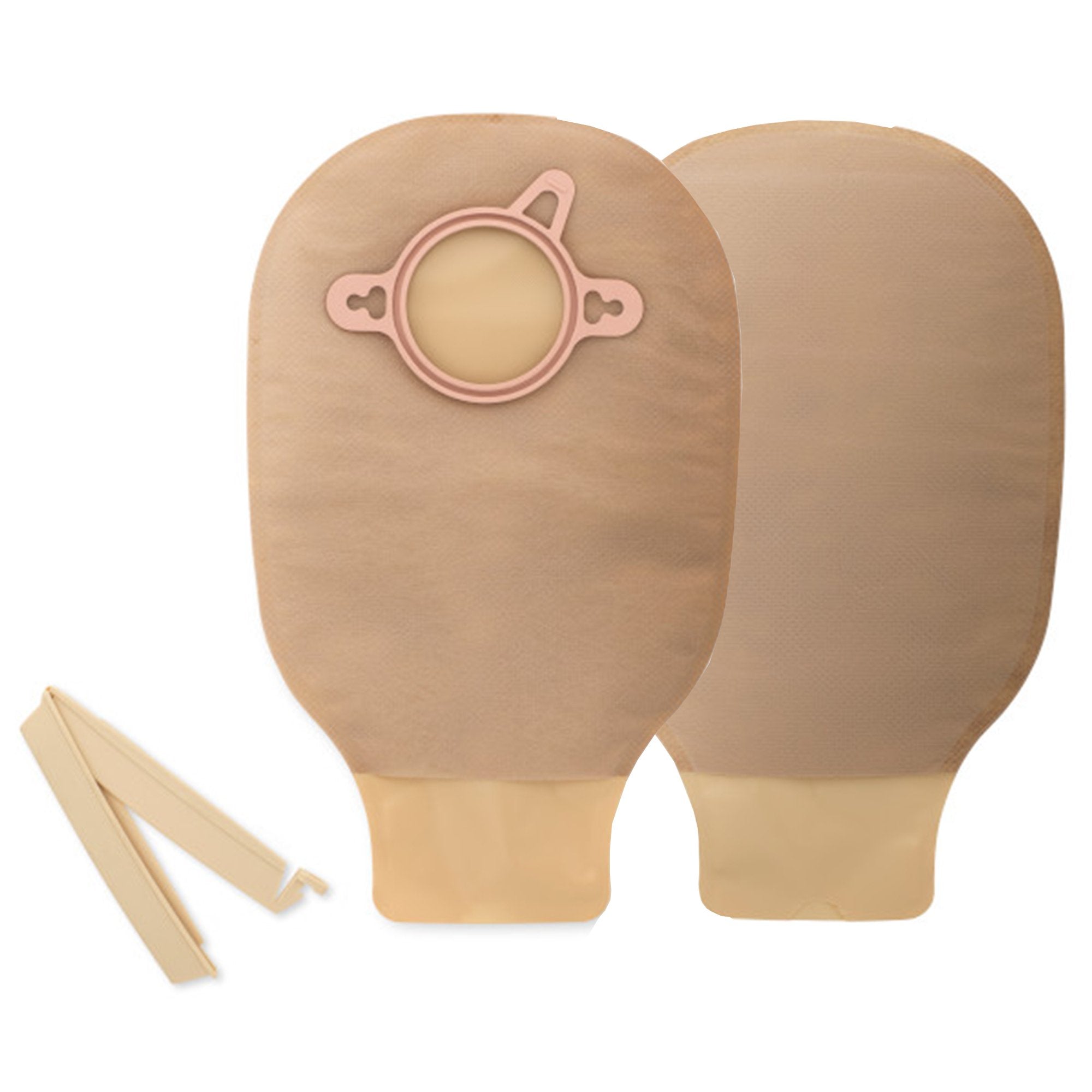 New Image™ Drainable Beige Colostomy Pouch, 9 Inch Length, Mini , 2¾ Inch Flange (10 Units)