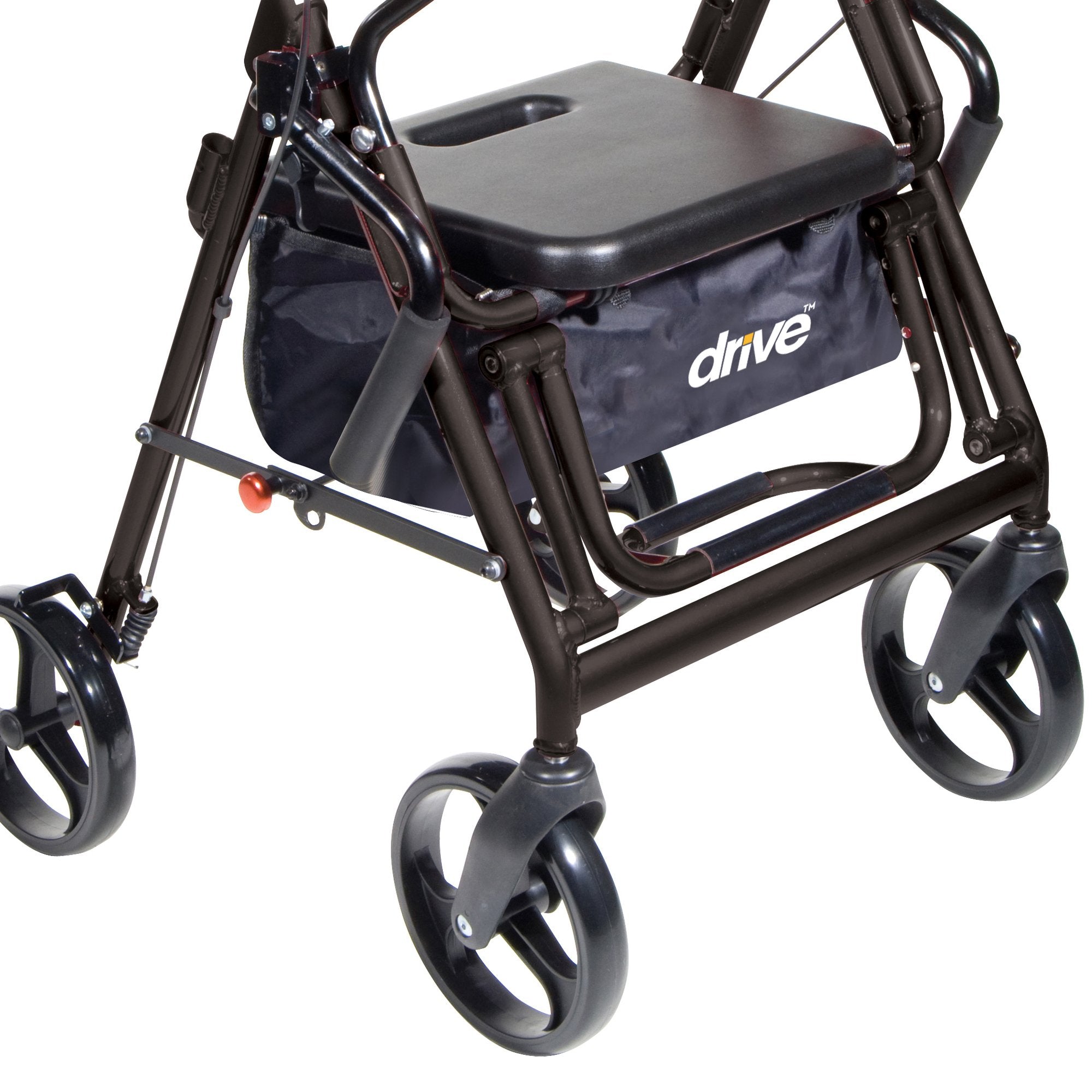 drive™ Duet Four-Wheel Rollator, Black (1 Unit)