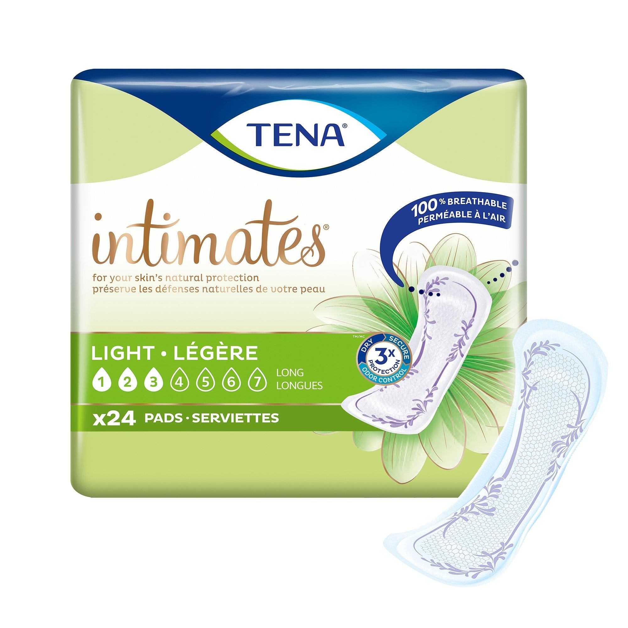 Tena® Intimates™ Ultra Thin Light Long Bladder Control Pad, 10-Inch Length (24 Units)