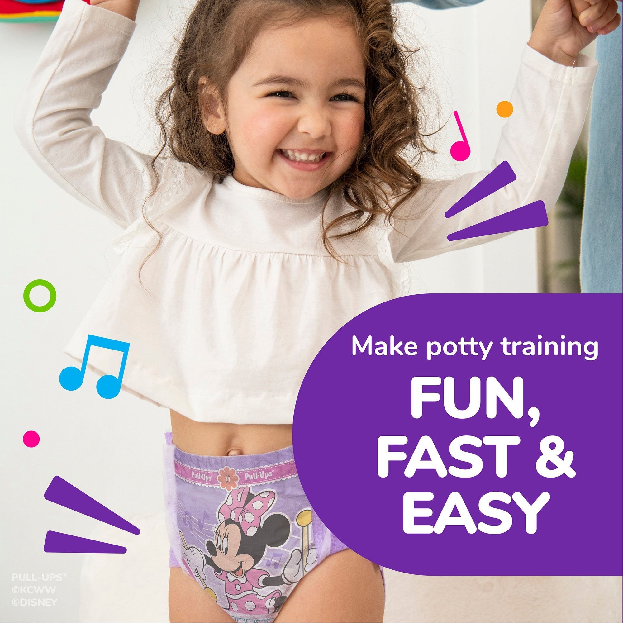 Pull-Ups® Learning Designs® for Girls Training Pants, 2T to 3T (92 Units)