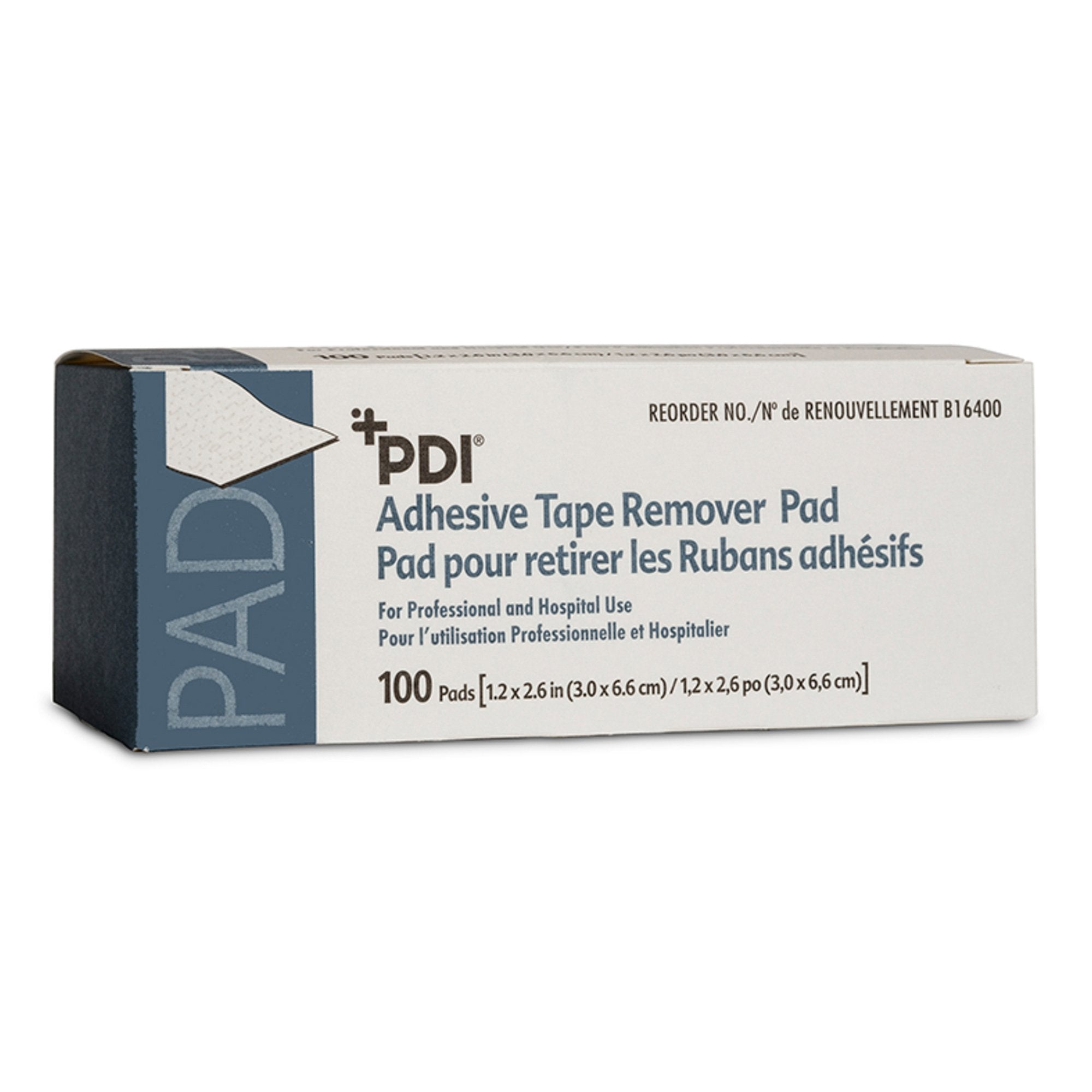 PDI® Adhesive Remover, 1¼ x 2-5/8 Inch Wipe (100 Units)