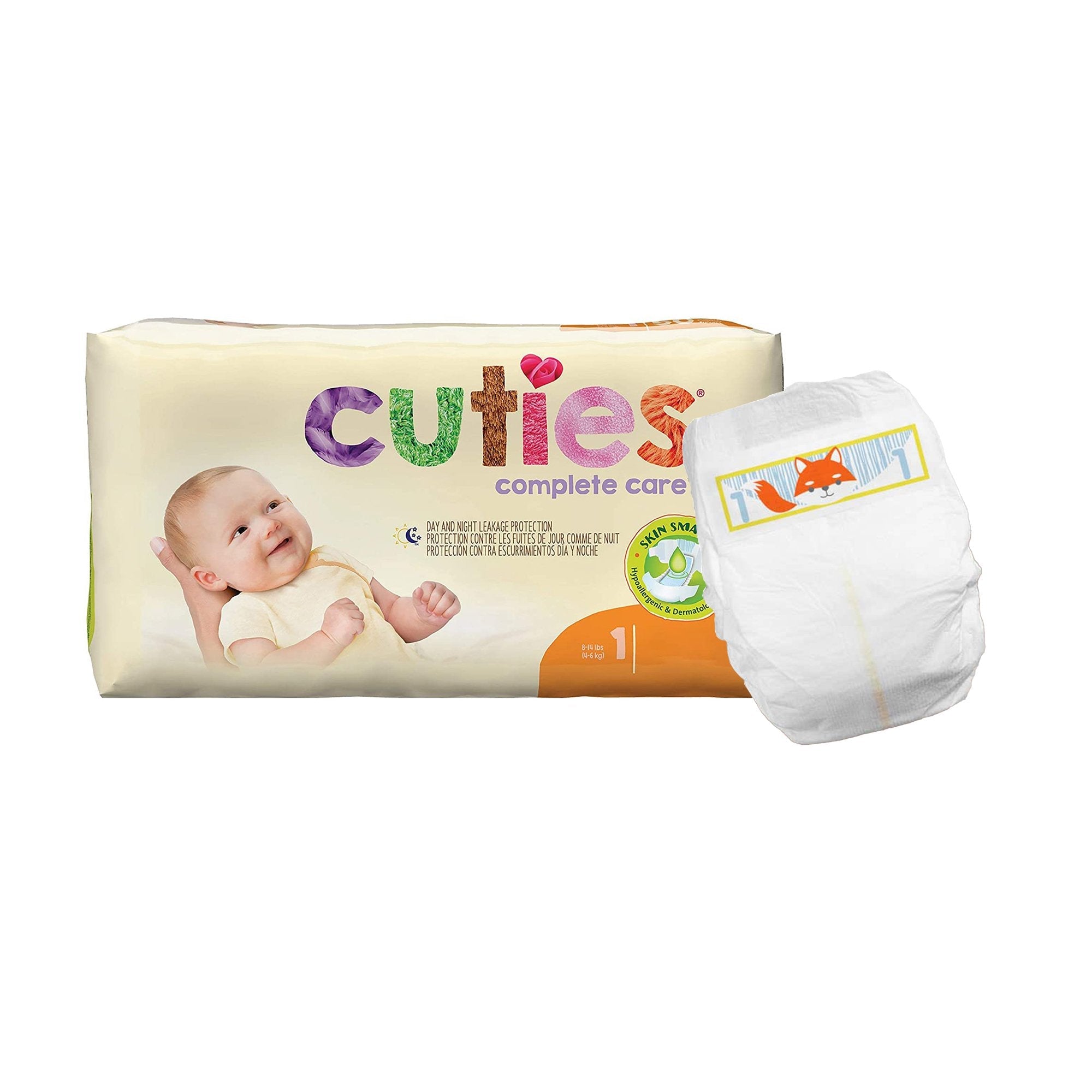 Cuties Complete Care Diapers, Size 1 (25 Units)