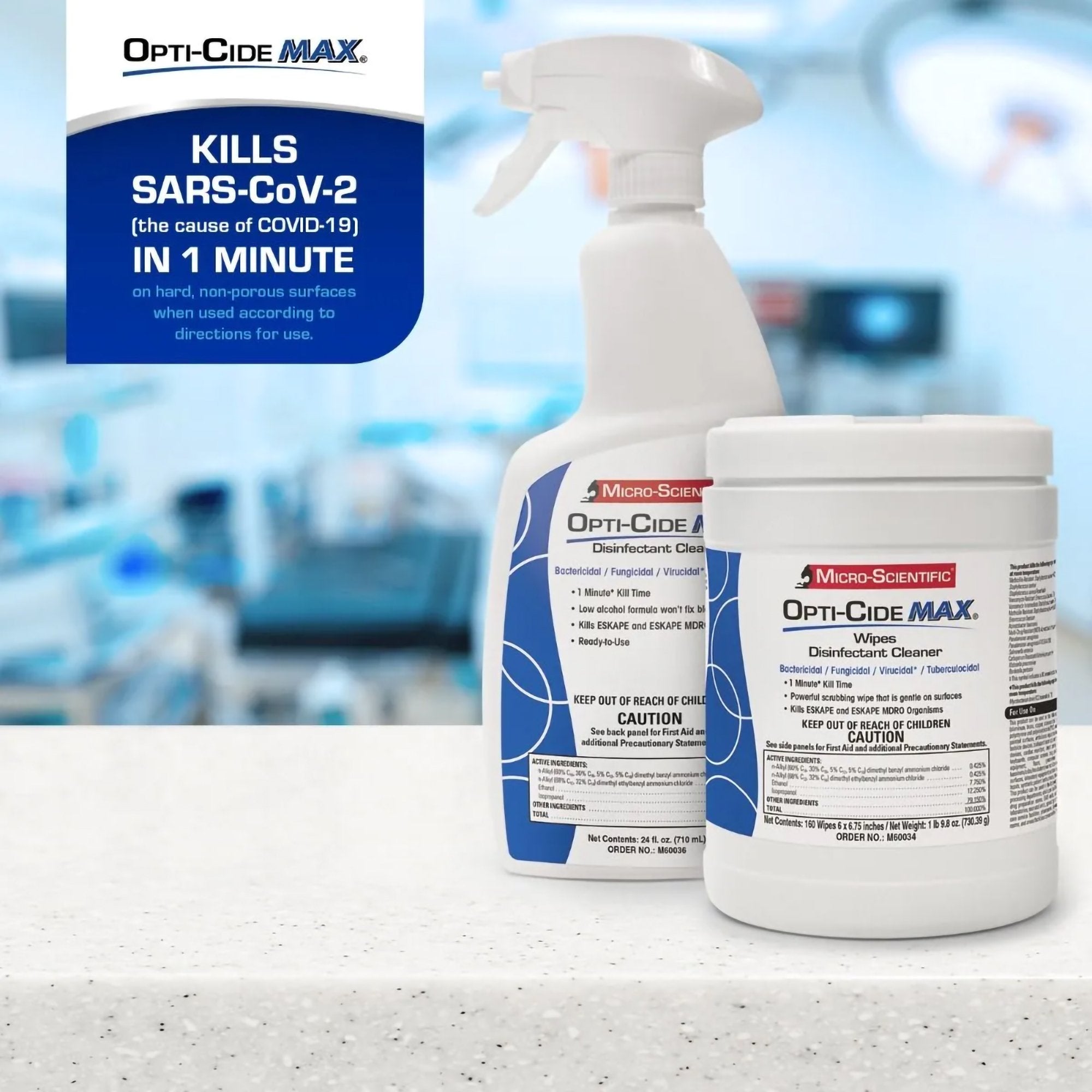 Opti-Cide® Max Surface Disinfectant Cleaner Wipes (1 Unit)