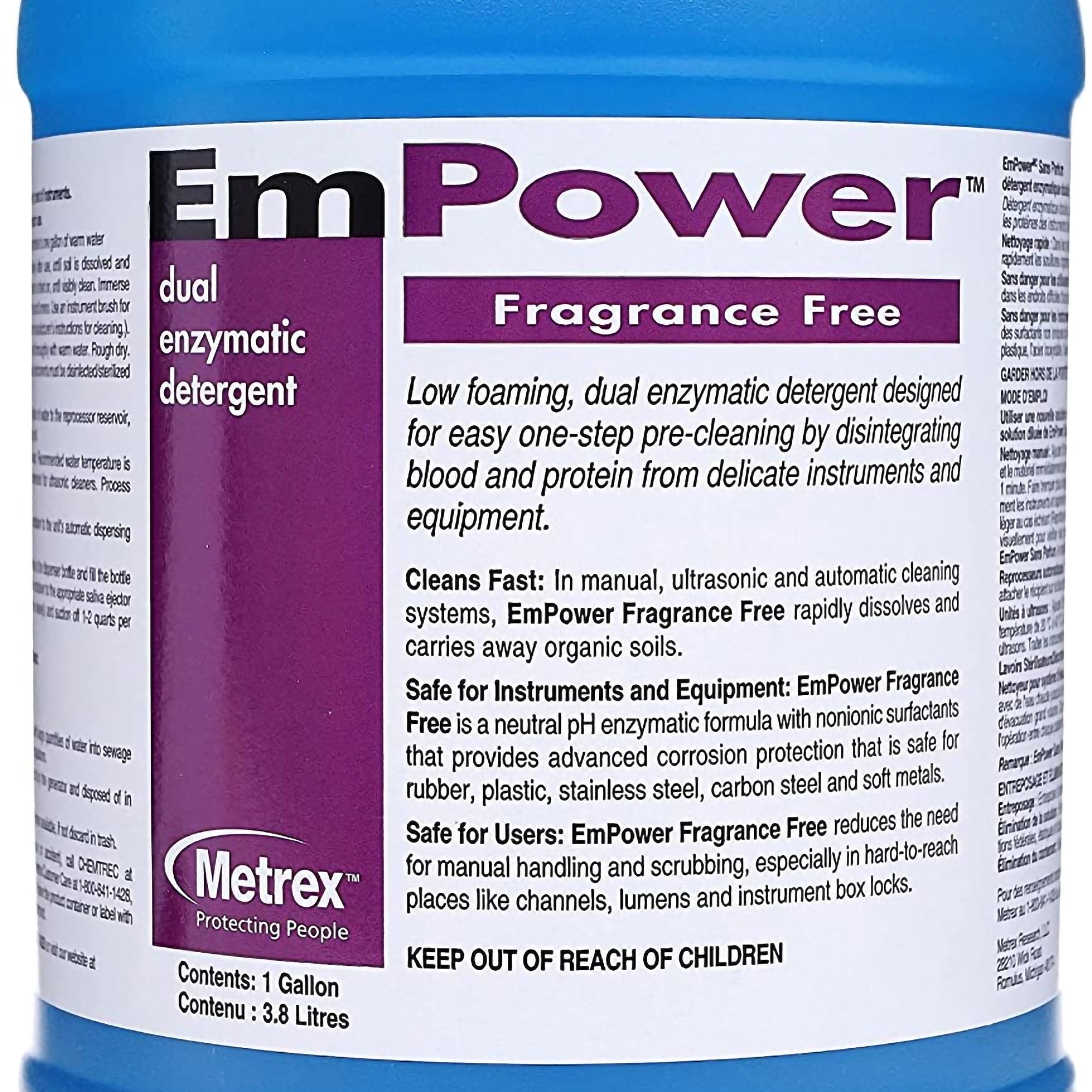 EmPower® Fragrance Free Dual Enzymatic Instrument Detergent / Presoak (1 Unit)