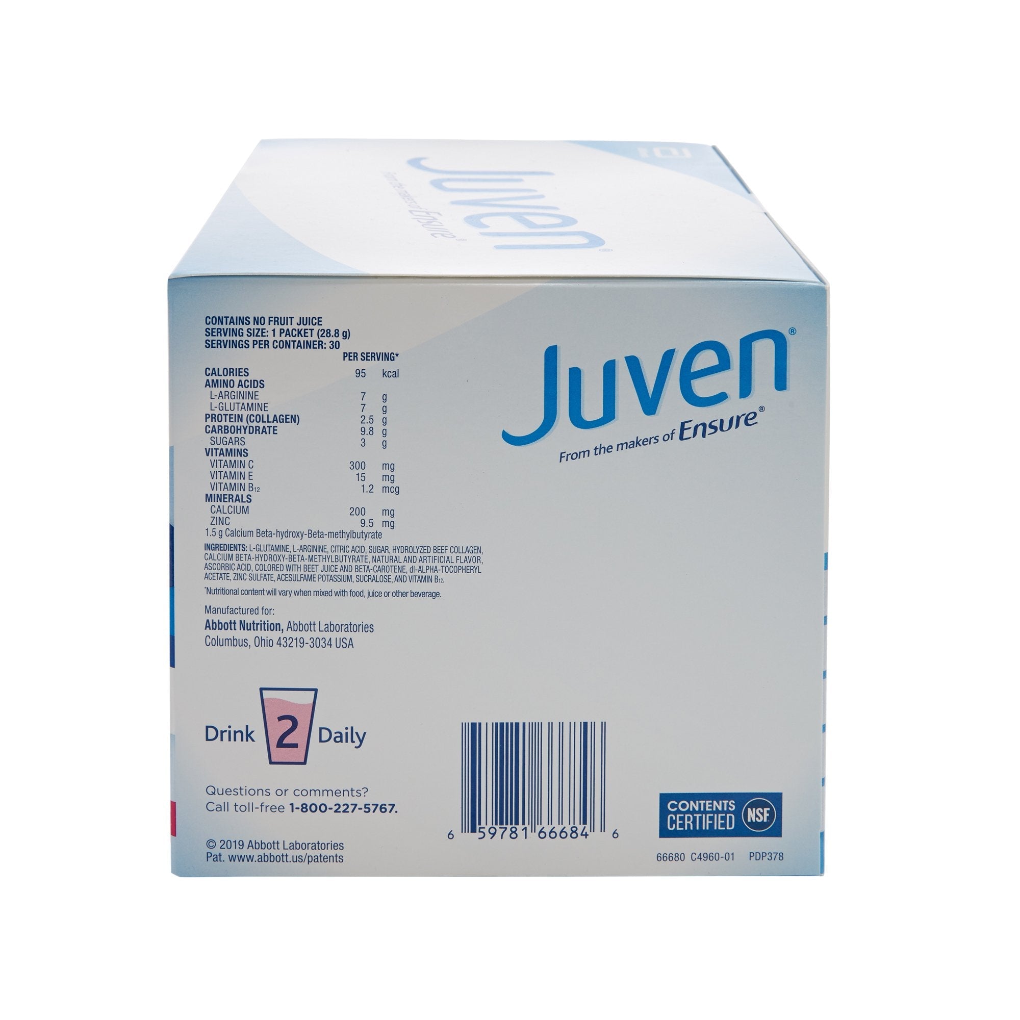 Juven® Fruit Punch Therapeutic Nutrition Powder for Wound Healing (30 Units)