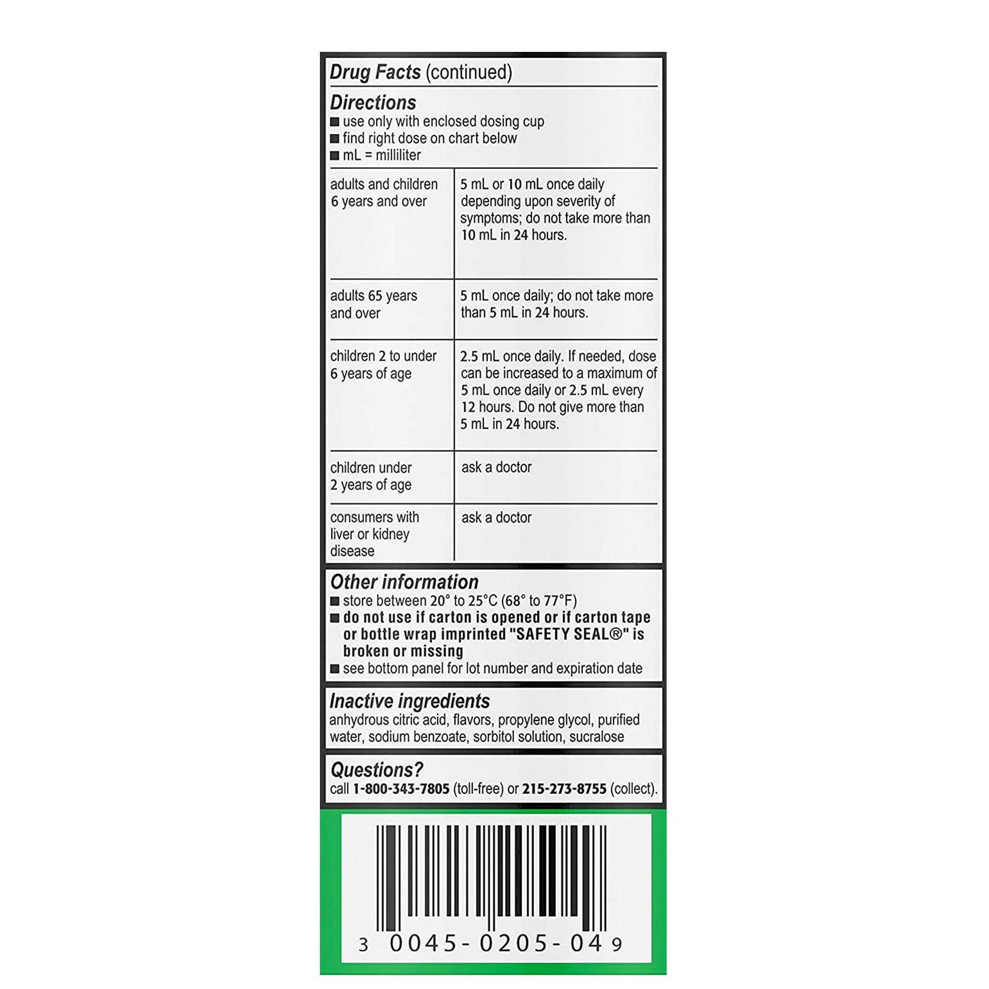 Children's Zyrtec Cetirizine Allergy Relief (1 Unit)