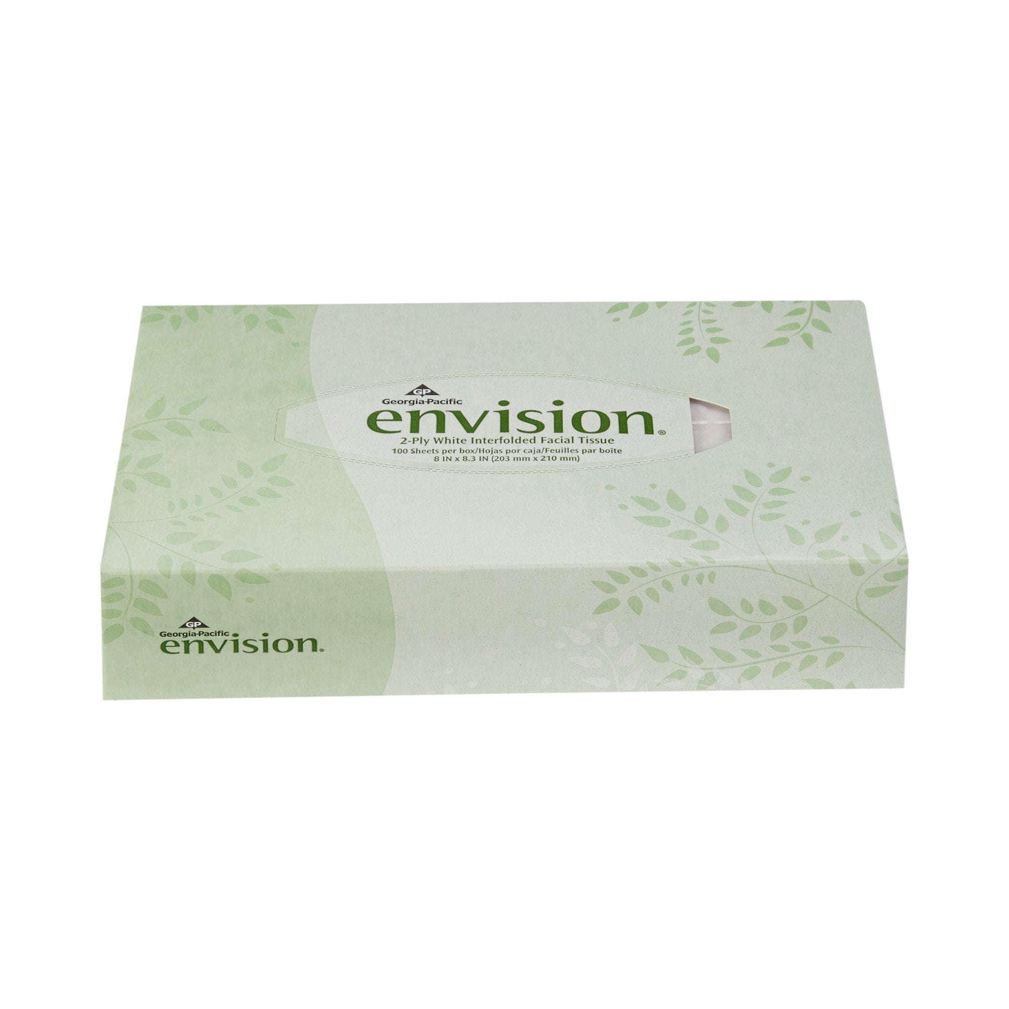 Envision Facial Tissue White 8 X 8-3/10 Inch (1 Unit)