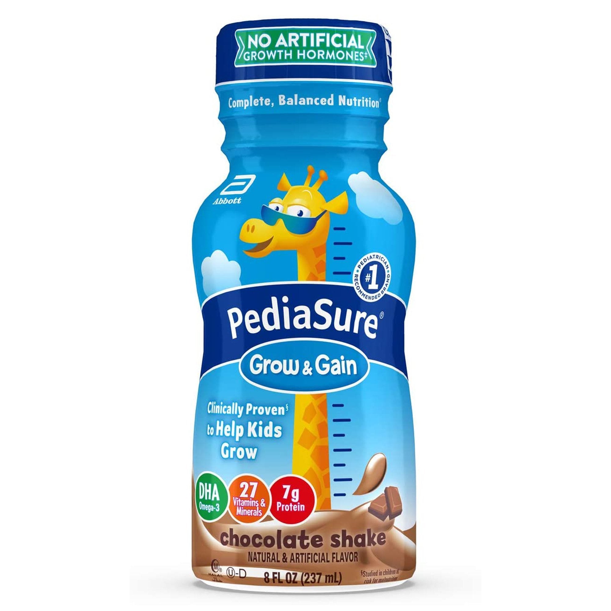 PediaSure® Grow & Gain Chocolate Pediatric Oral Supplement, 8 oz. Bottle (24 Units)