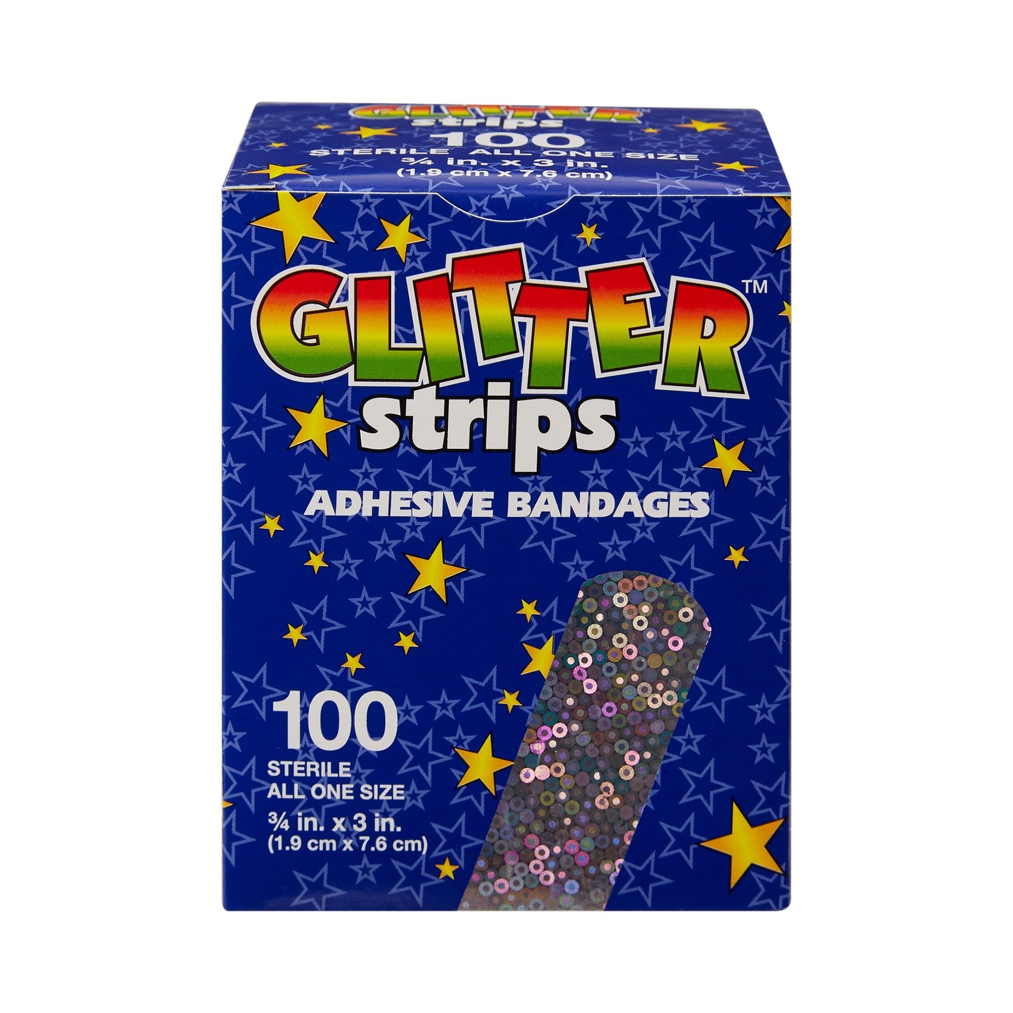 Glitter™ Stat Strip® Design Adhesive Strip, ¾ x 3 Inch (100 Units)