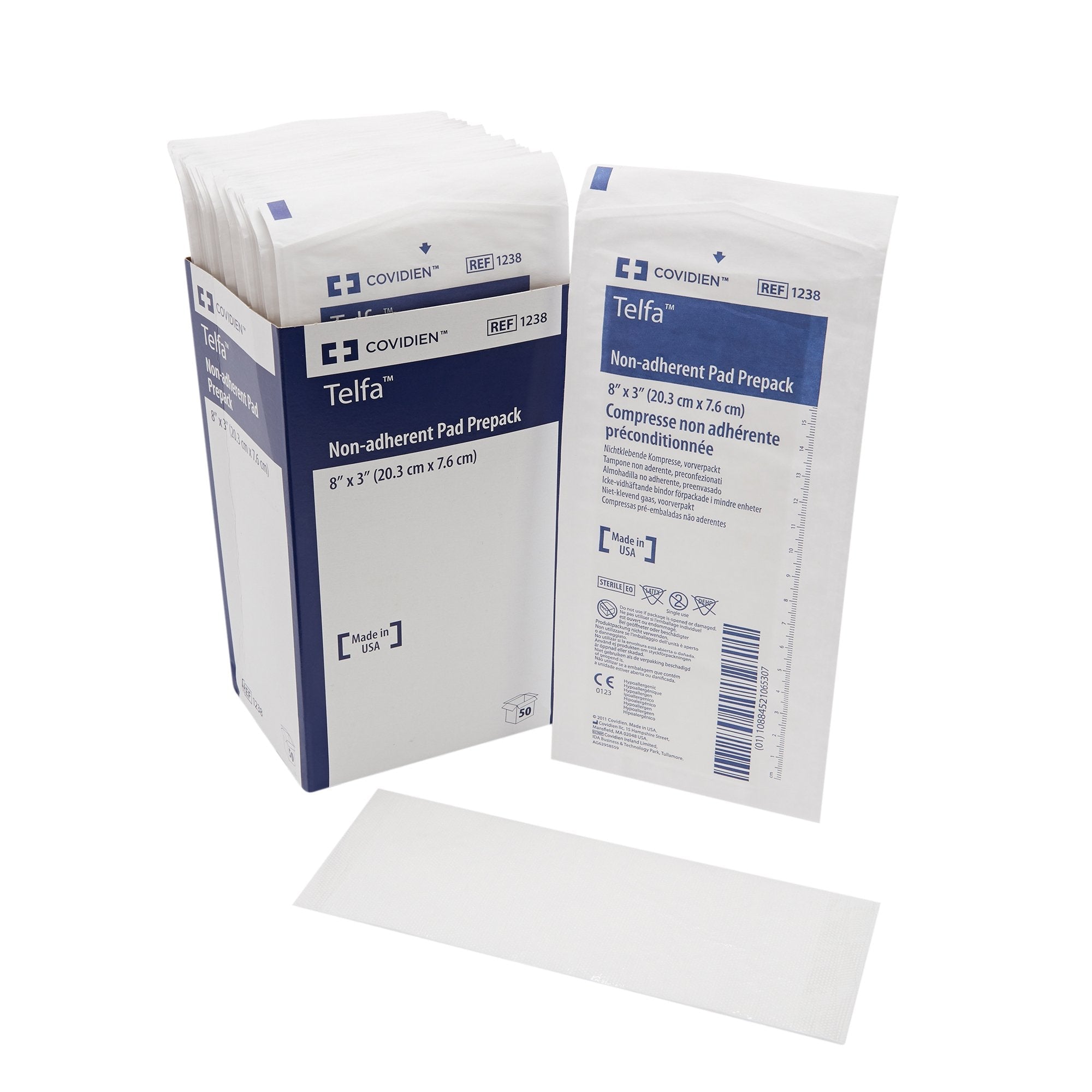 Telfa™ Ouchless Nonadherent Dressing, 3 x 8 Inch (600 Units)