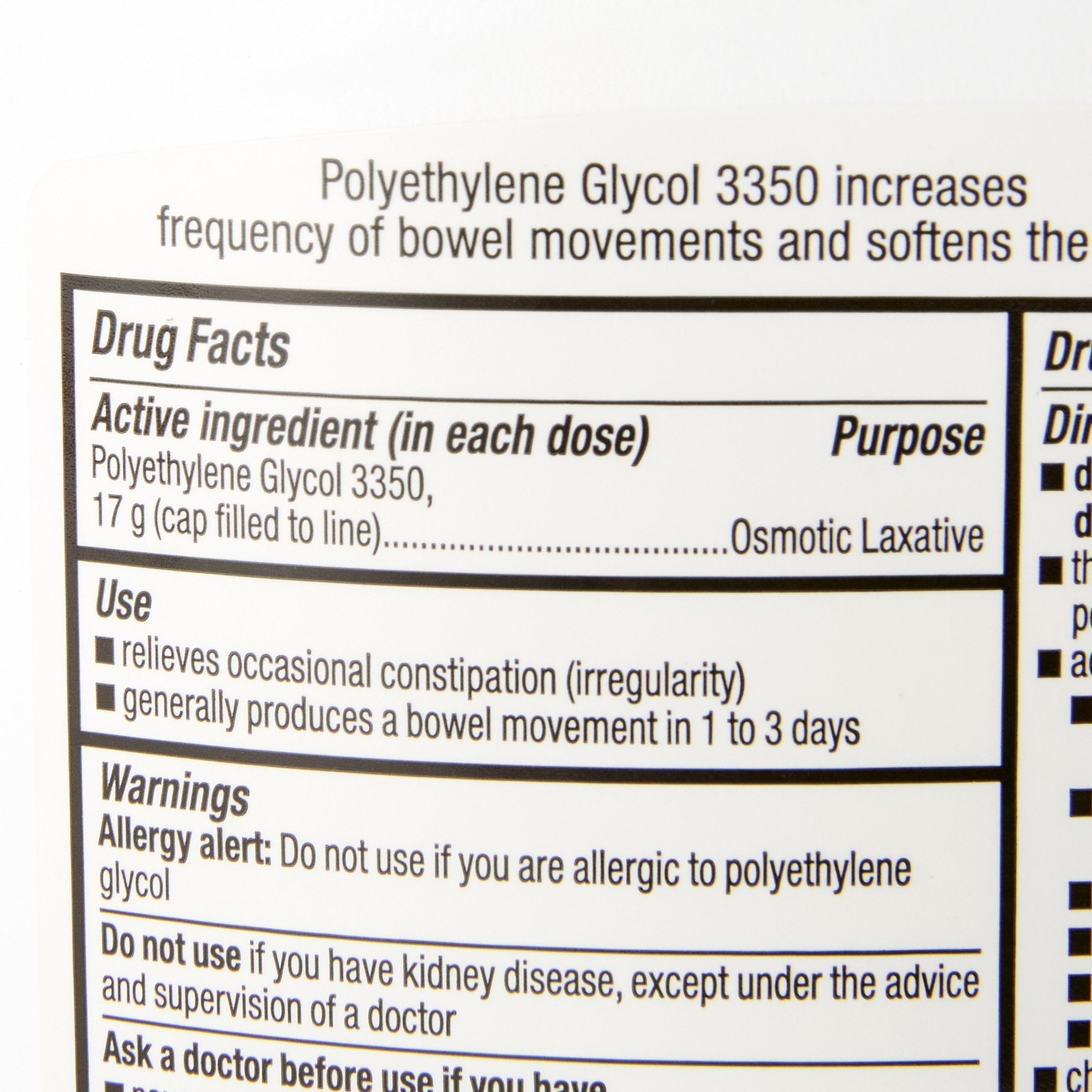 Perrigo Polyethylene Glycol Cathartic / Laxative (1 Unit)