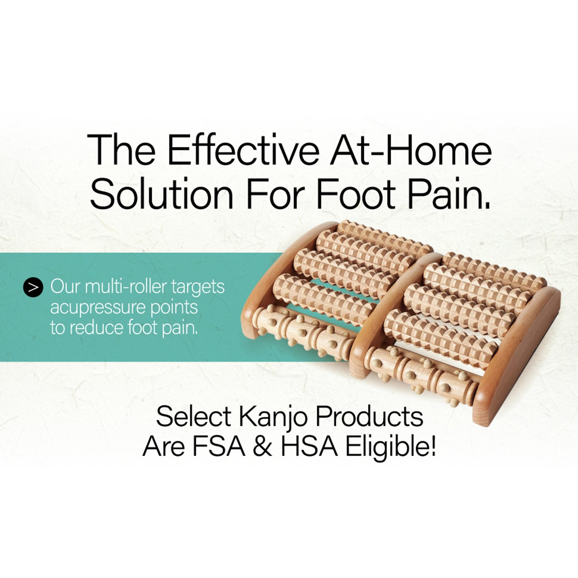 Kanjo Acupressure Foot Pain Relief Multi-Roller (1 Unit)