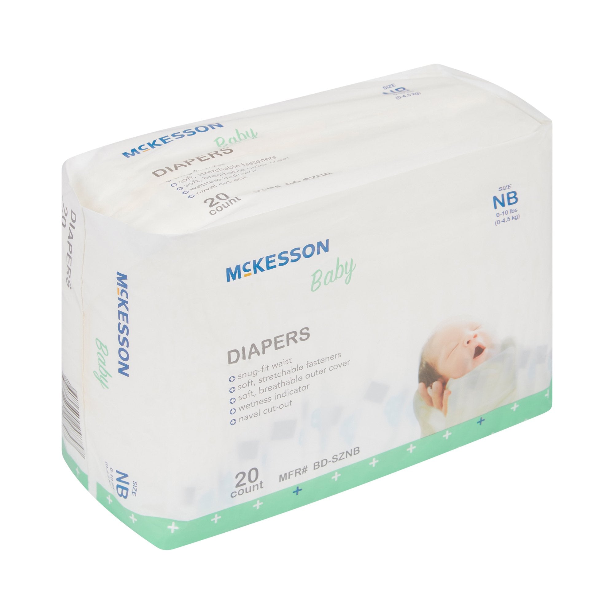 McKesson Baby Diapers, Newborn (20 Units)