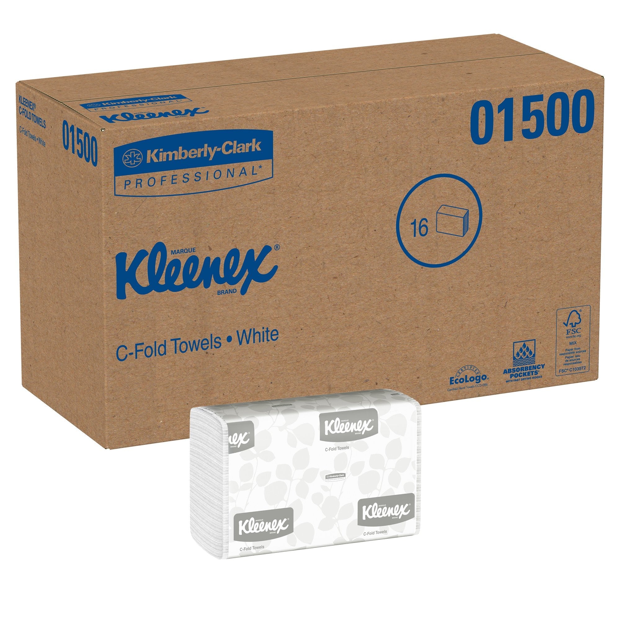 Kleenex® C-Fold Paper Towel, 150 per Pack (150 Units)