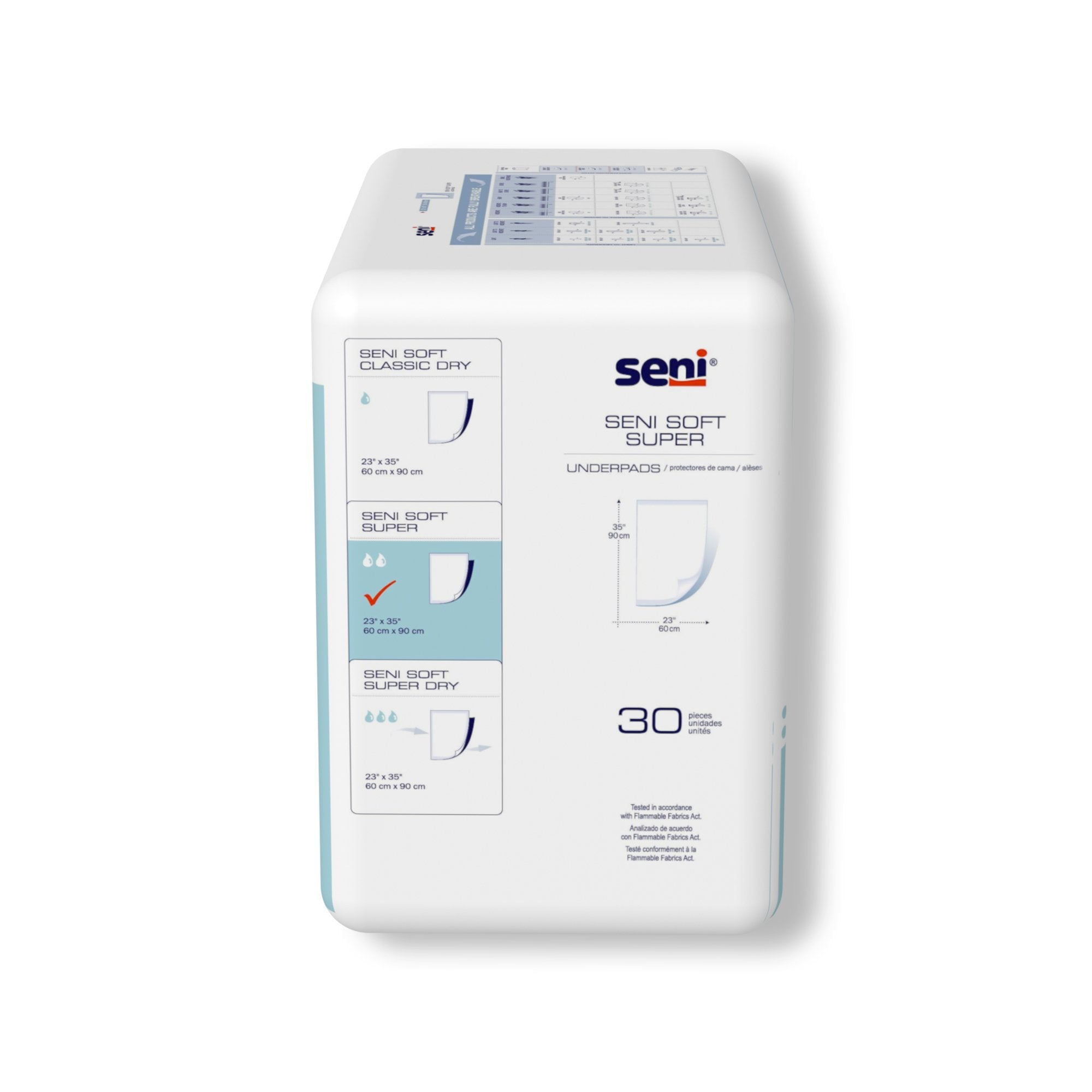 Seni® Soft Super Underpad, 23 x 35 Inch (30 Units)