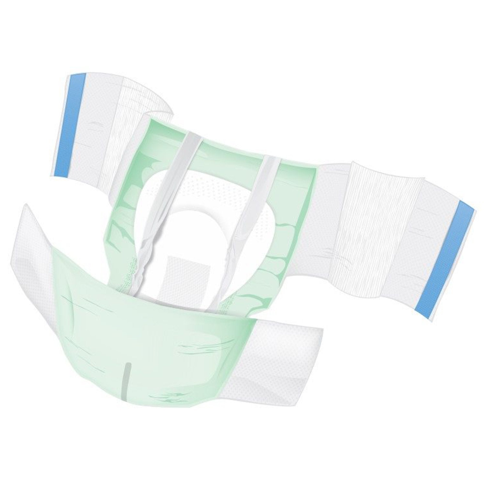 Unisex Adult Incontinence Brief Wings™ Plus Size 3 Disposable Heavy Absorbency (64 Units)