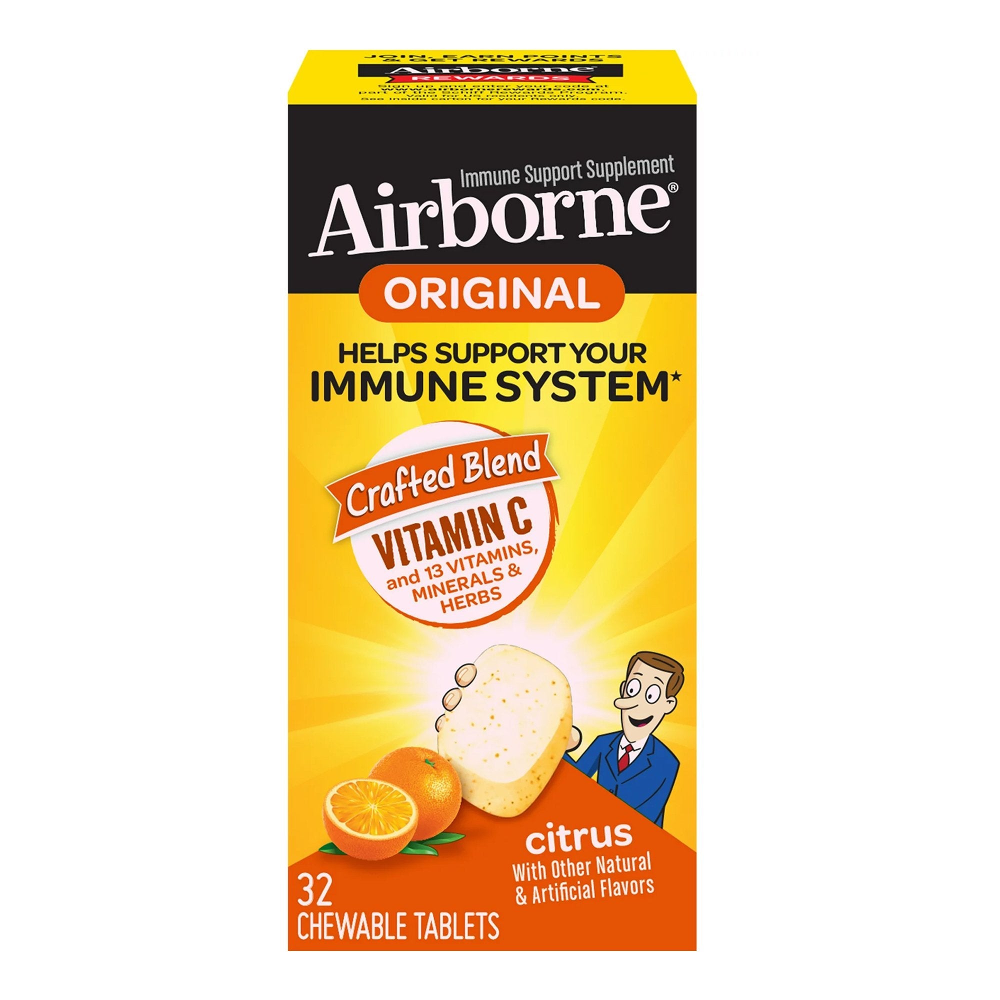 Airborne® Original Immune Support Supplement Chewable Tablets Citrus (1 Unit)