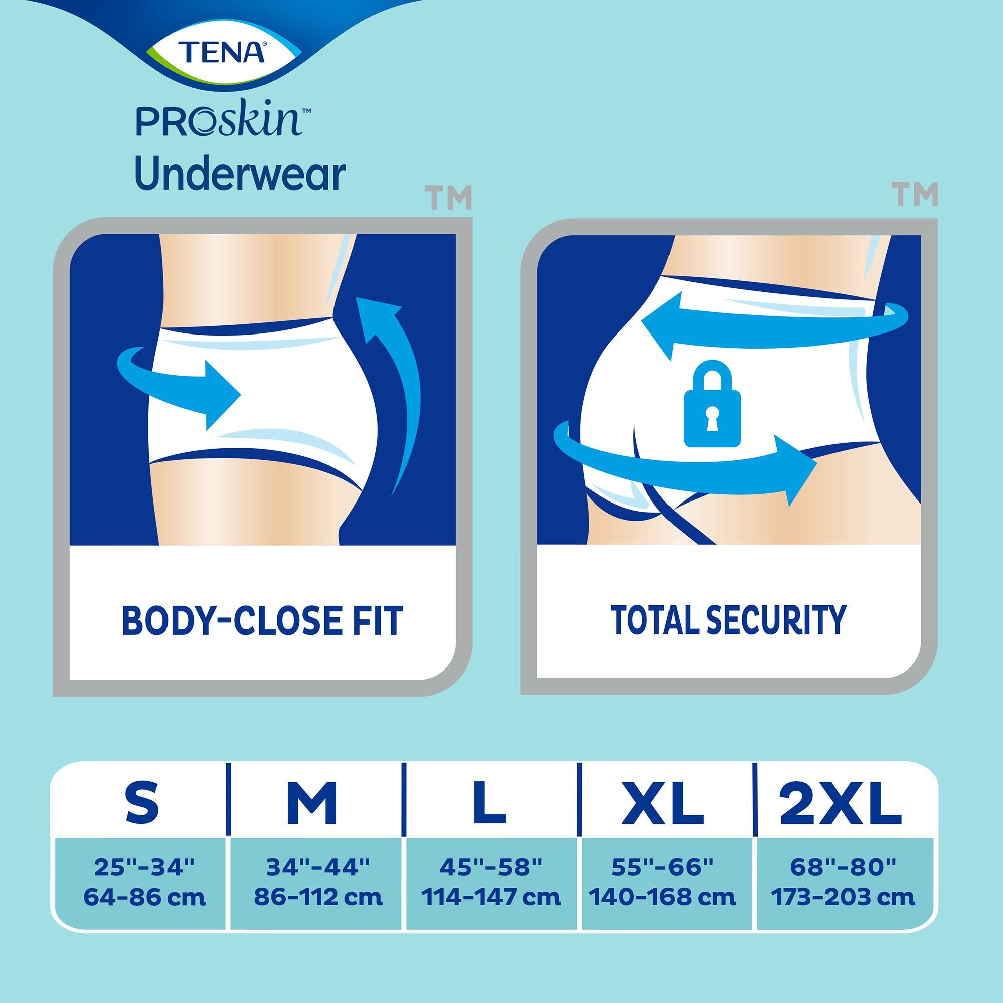 TENA® ProSkin™ Plus Breathable Absorbent Underwear, Large - 72 Pack